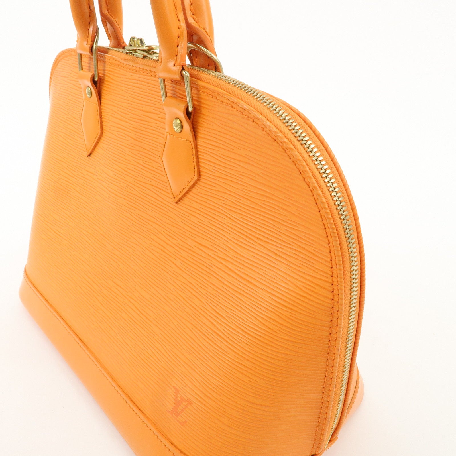 Louis Vuitton Epi Alma Hand Bag Mandarin Orange M5124H Used