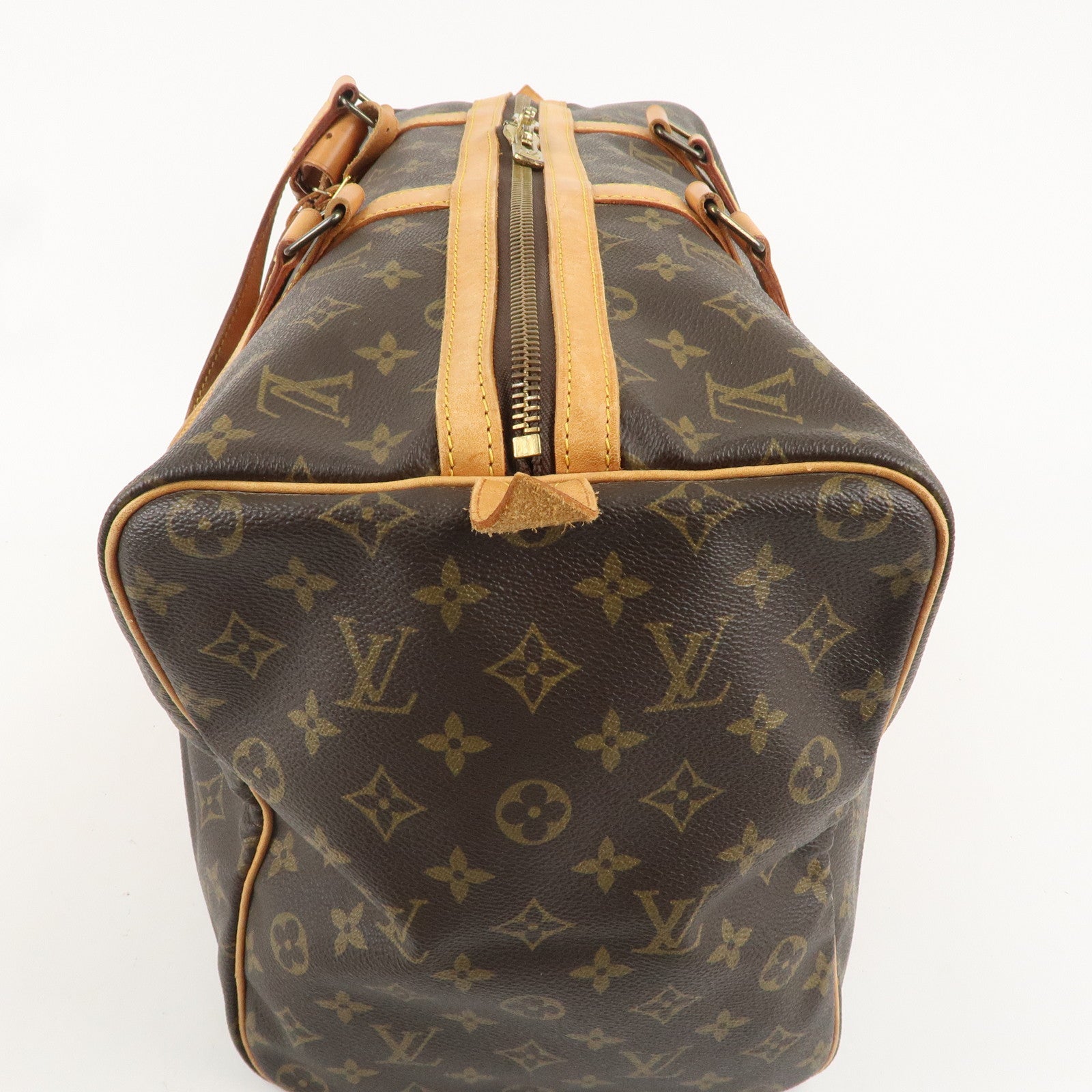 Louis Vuitton Monogram Sac Souple 45 Boston Bag Brown M41624