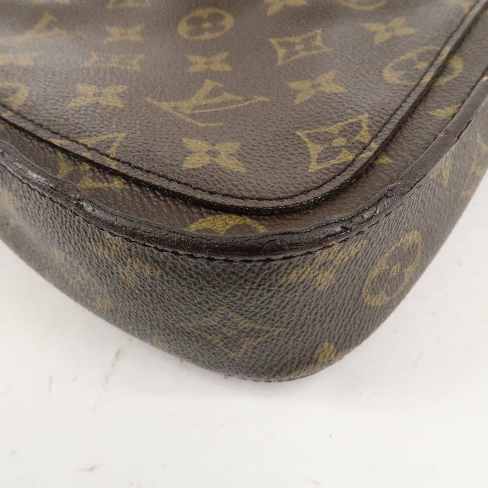 Louis Vuitton Monogram Saint Cloud MM Shoulder Bag Brown M51243