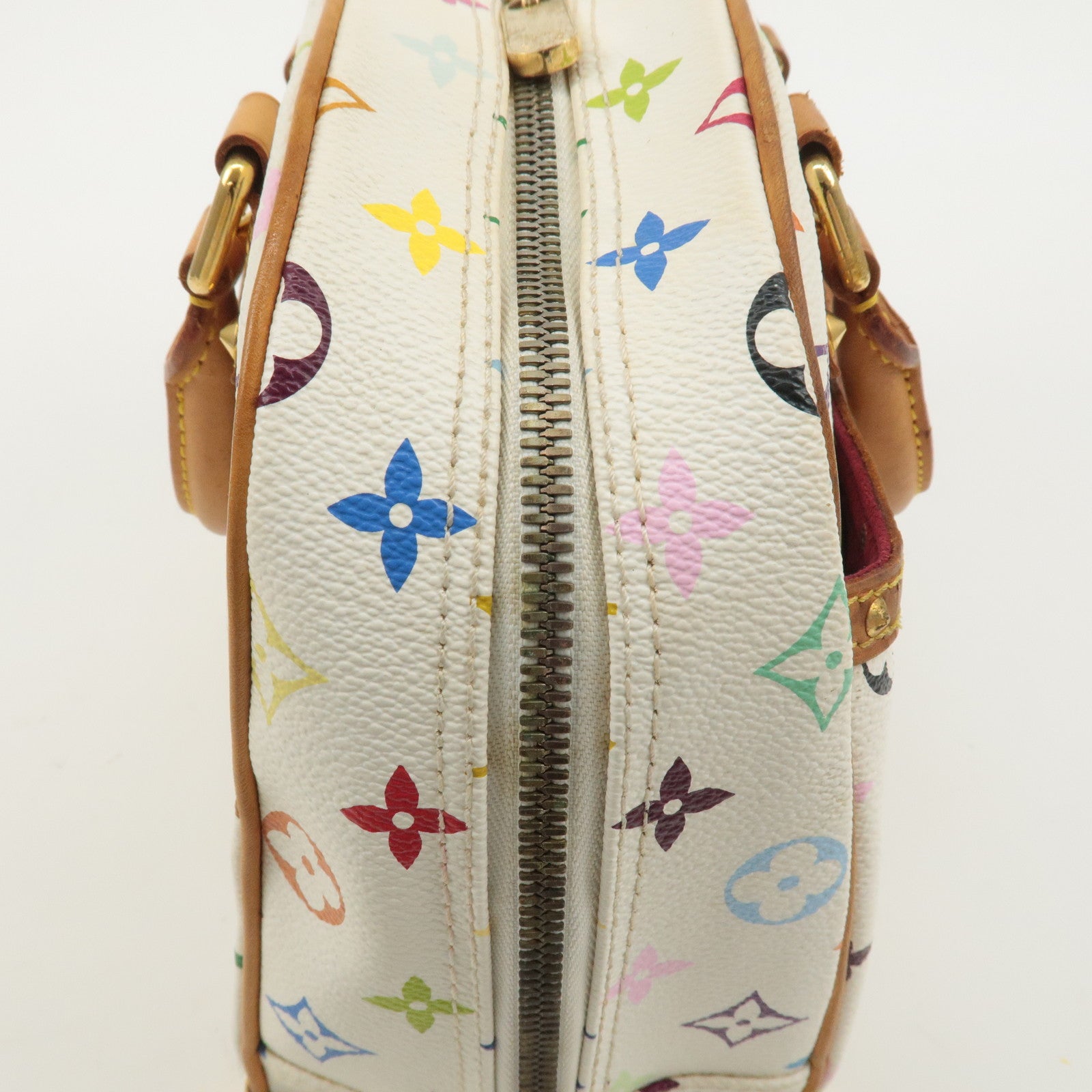 Louis Vuitton Monogram Multi Color Trouville Hand Bag Blanc M92663