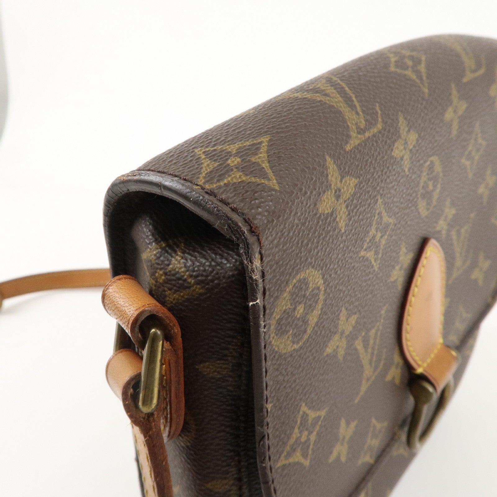 Louis Vuitton Monogram Saint Cloud MM Shoulder Bag Brown M51243