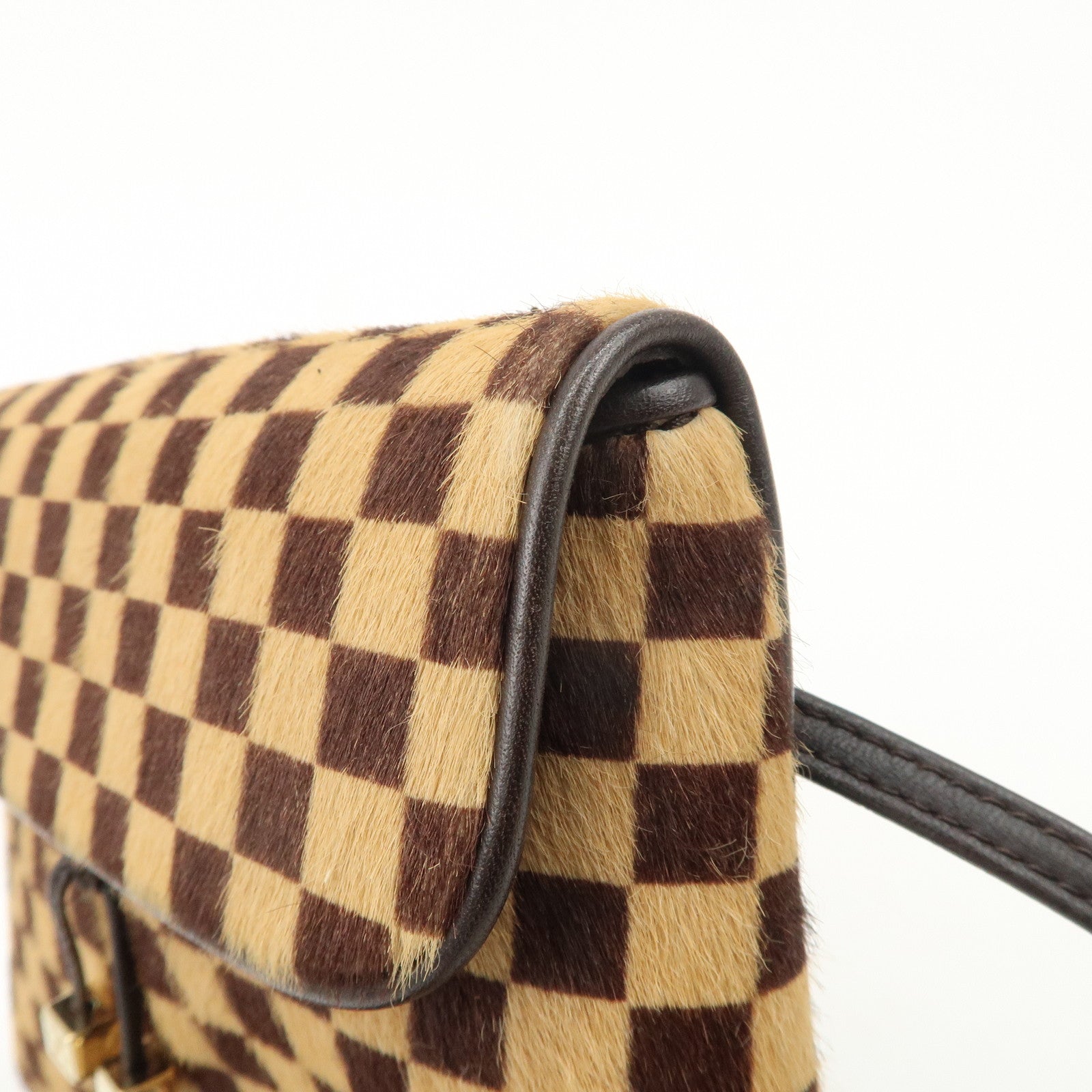 Louis Vuitton Damier Sauvage Gazelle Beige Shoulder Bag M92130 Used