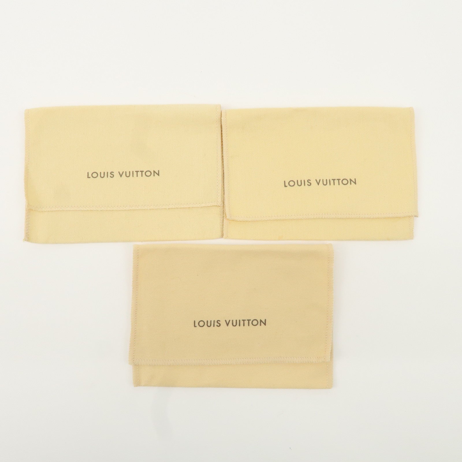 Louis Vuitton Set of 15 Dust Bag Storage Bag Beige Used