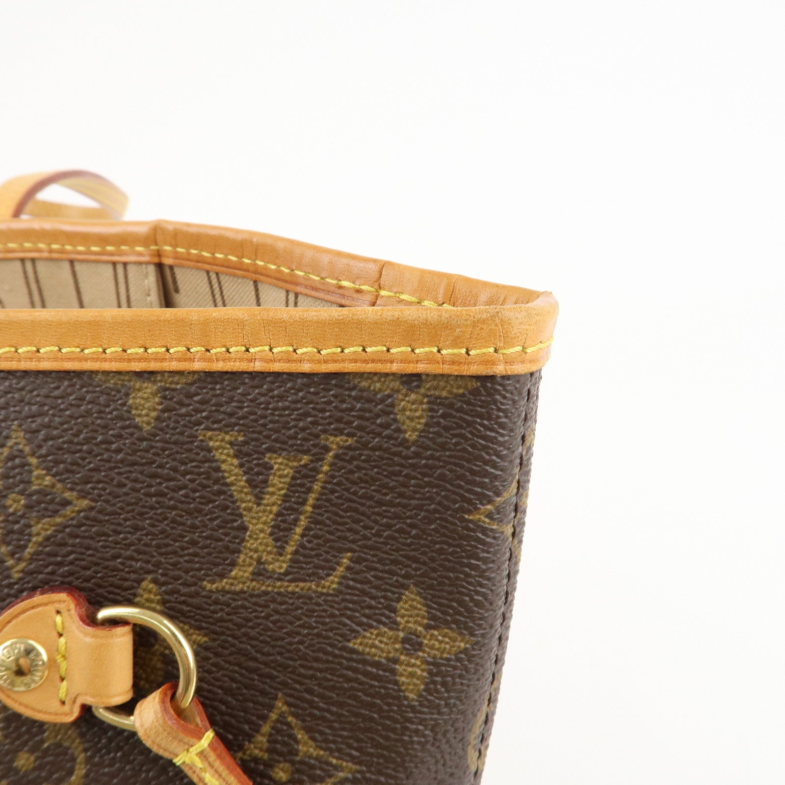 Louis Vuitton Monogram Neverfull MM Tote Bag Brown M40156 Used