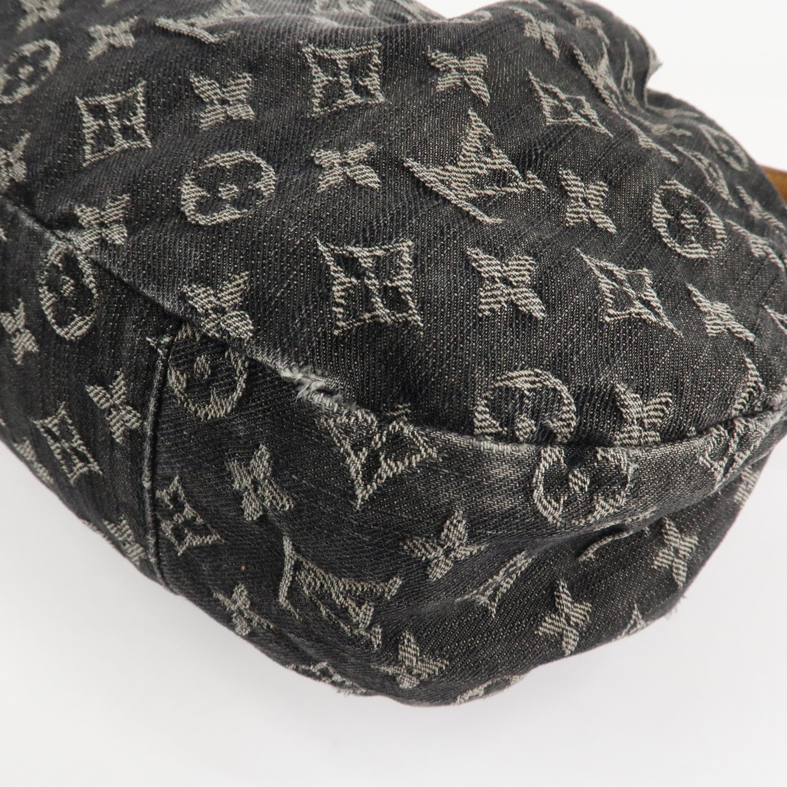 Louis Vuitton Monogram Denim Daily PM Shoulder Bag Noir M40494 Used