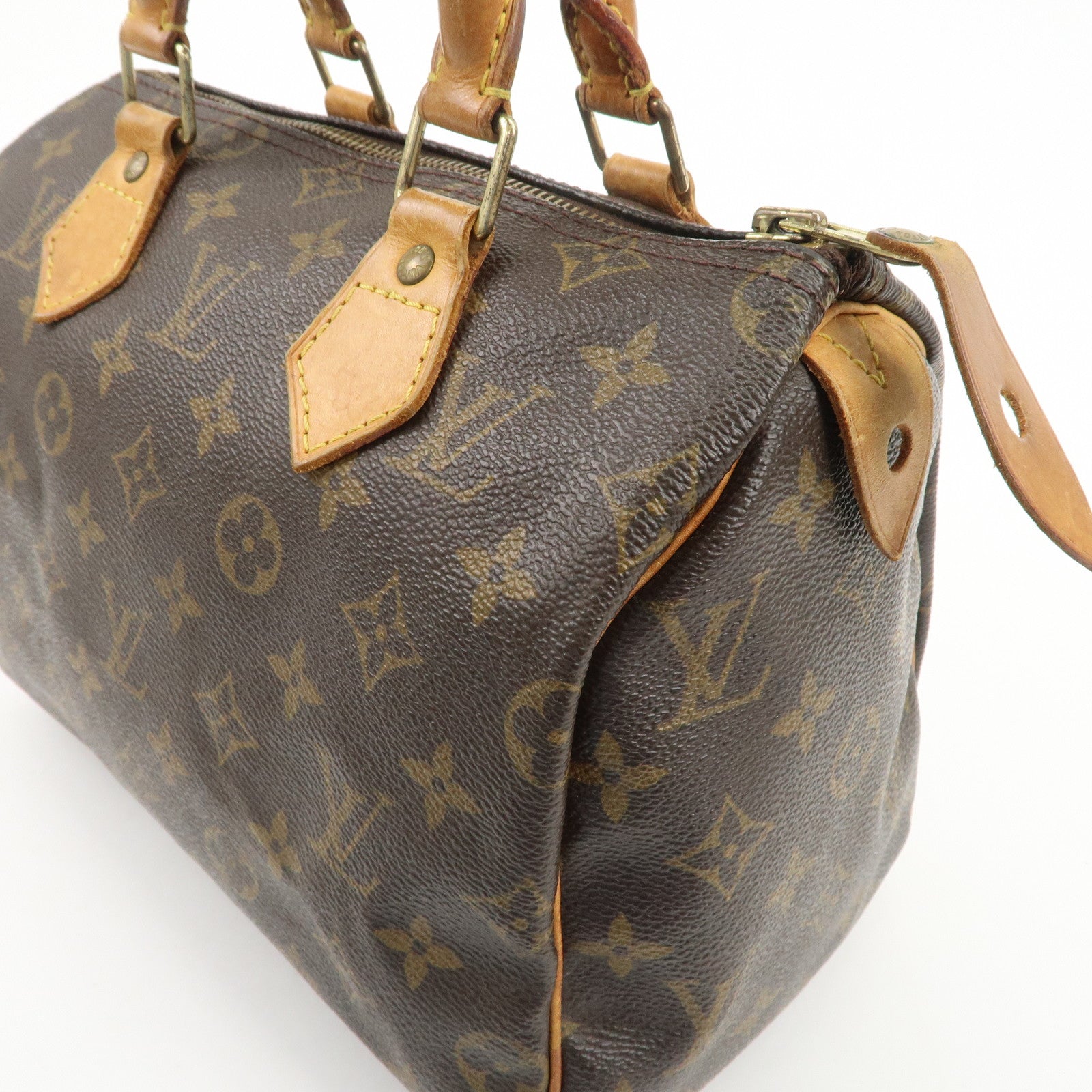 Louis Vuitton Monogram Speedy 25 Hand Bag Boston Bag M41528 Used