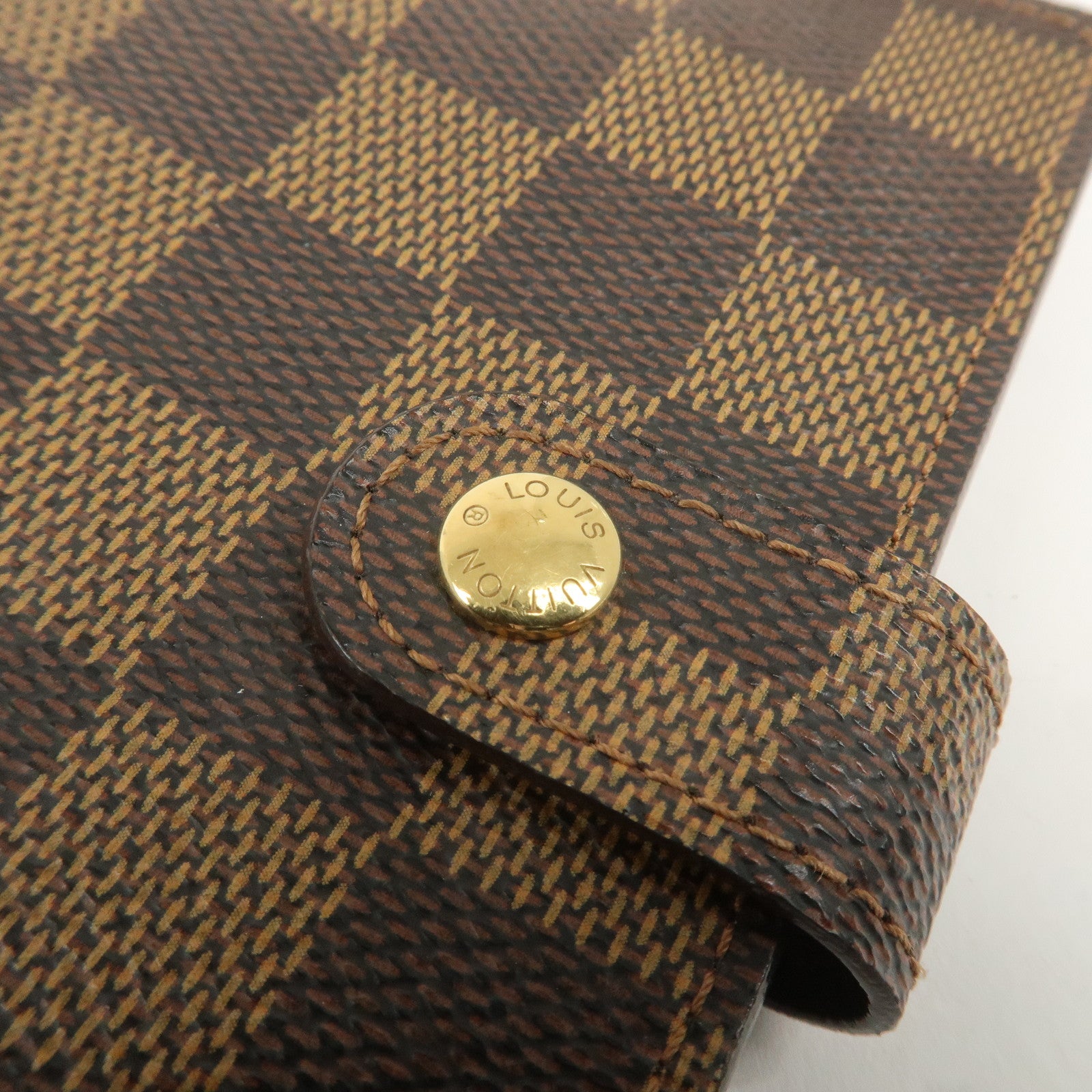 Louis Vuitton Damier Agenda PM Planner Cover Brown R20700