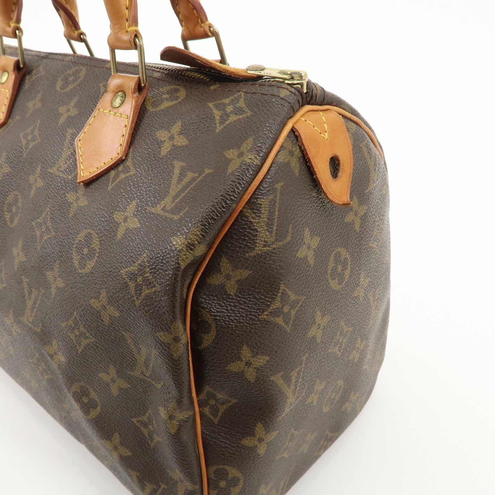 Louis Vuitton Monogram Speedy 30 Hand Bag Boston Bag M41108 Used