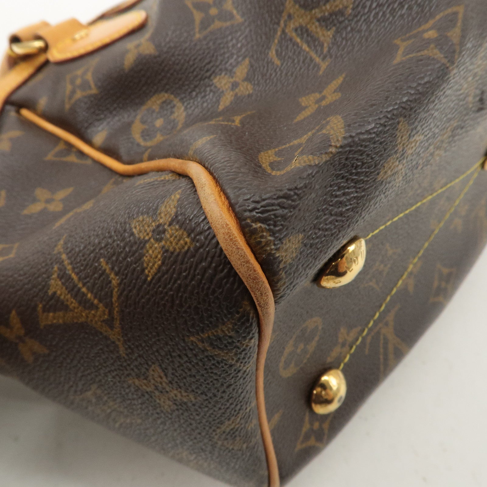 Louis Vuitton Monogram Tivoli PM Hand Bag Brown M40143