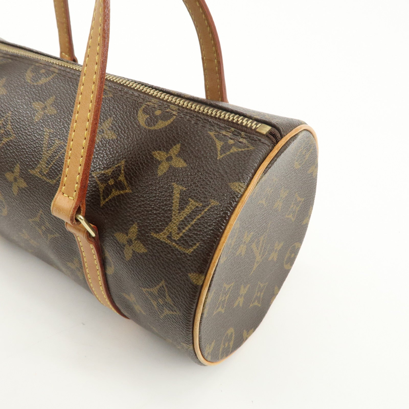 Louis Vuitton Monogram Papillon 26 Hand Bag Brown M51386 Used