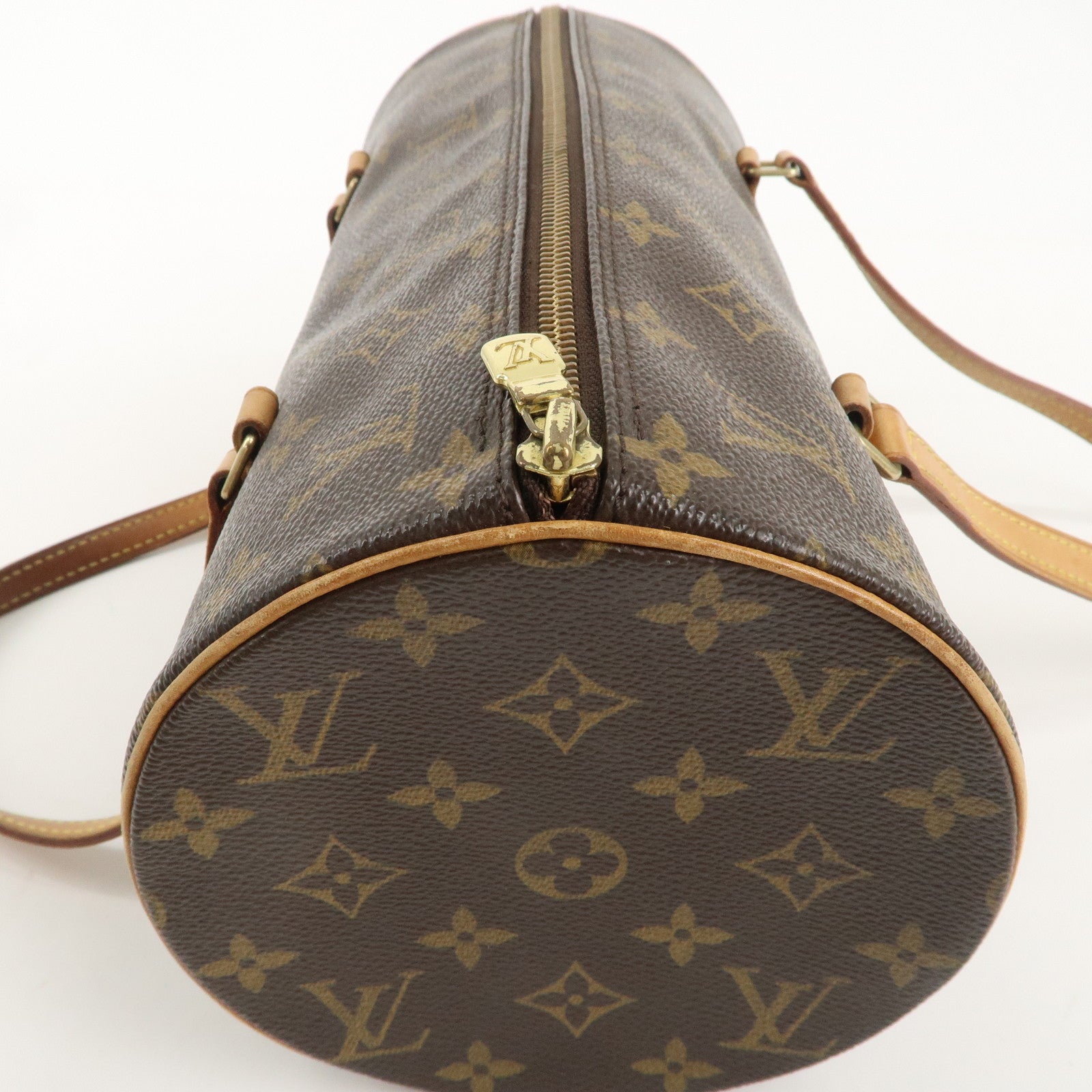 Louis Vuitton Monogram Papillon 30 Hand Bag Brown M51385