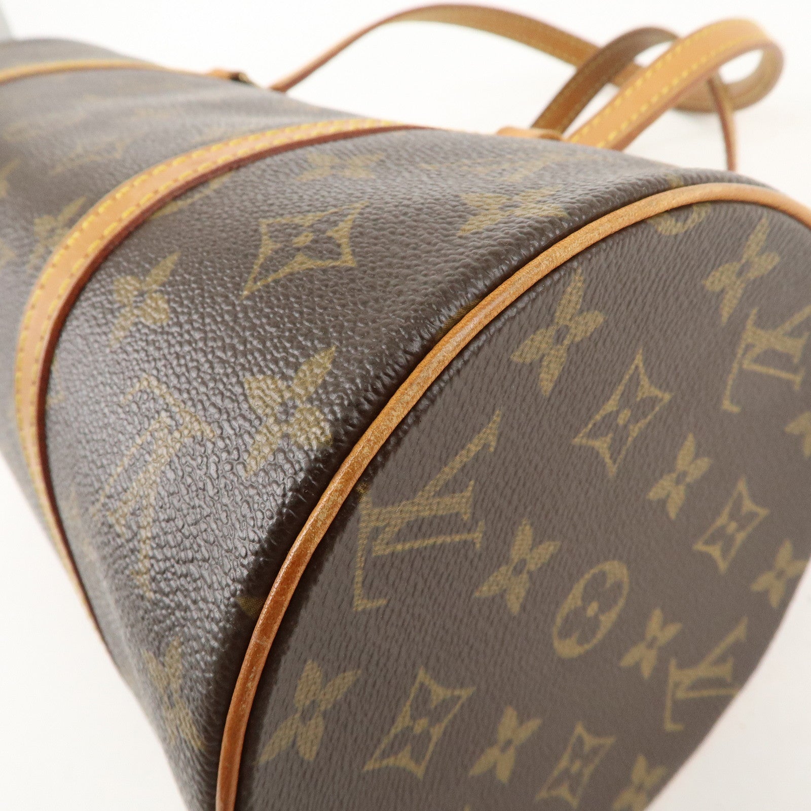 Louis Vuitton Monogram Papillon 30 Hand Bag Brown M51385