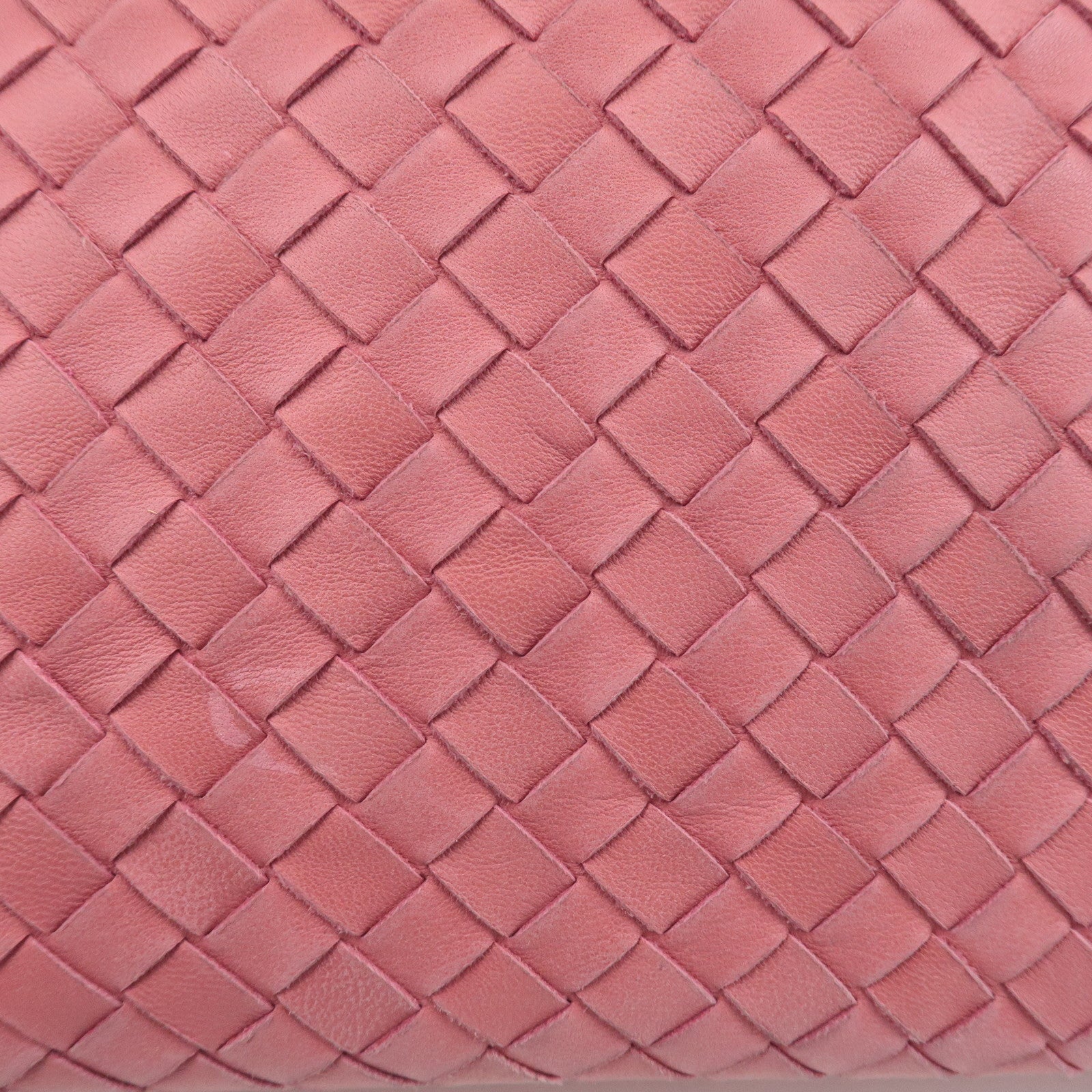 BOTTEGA VENETA Intrecciato Leather Tote Bag Pink 162197