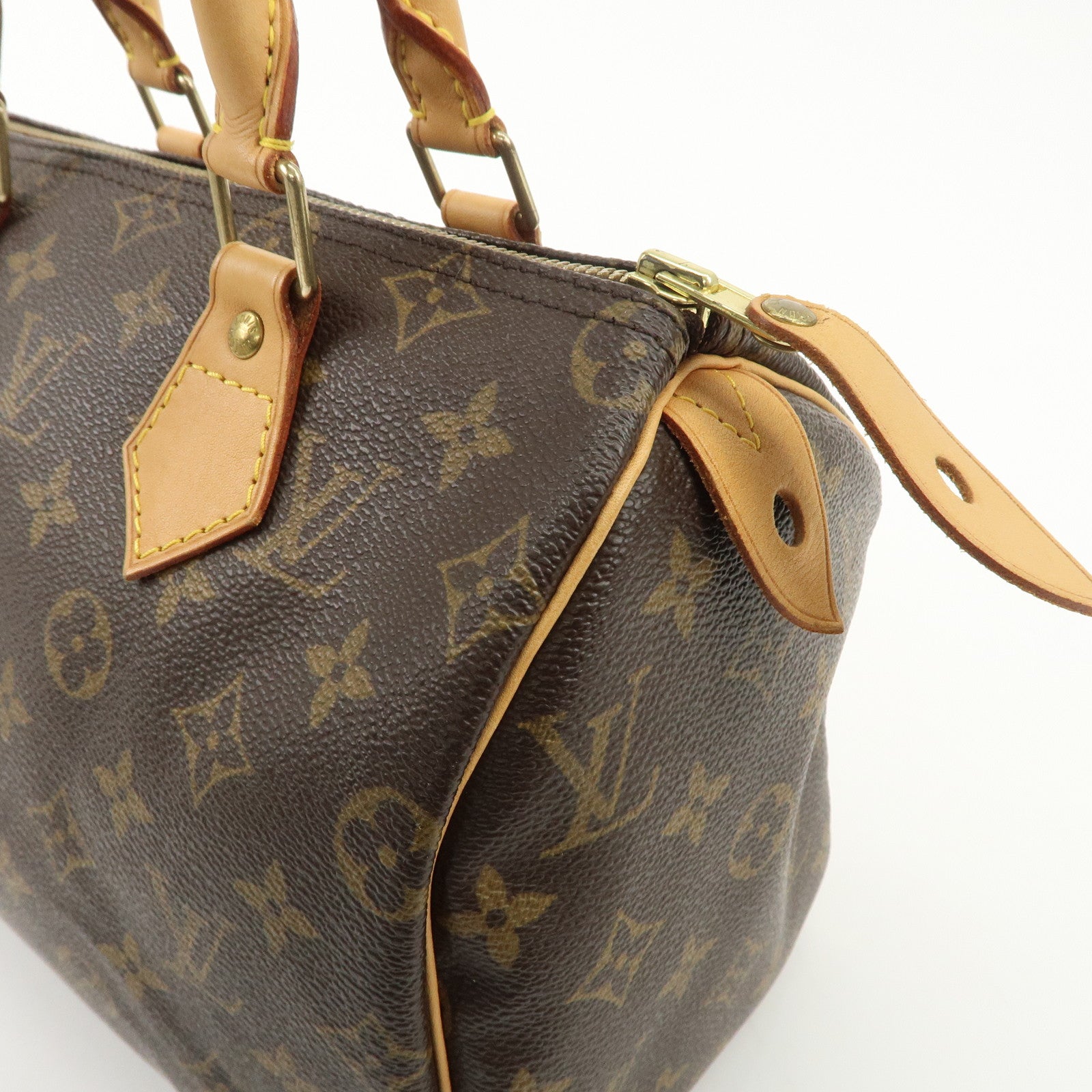 Louis Vuitton Monogram Speedy 25 Hand Bag Boston Bag M41528 Used