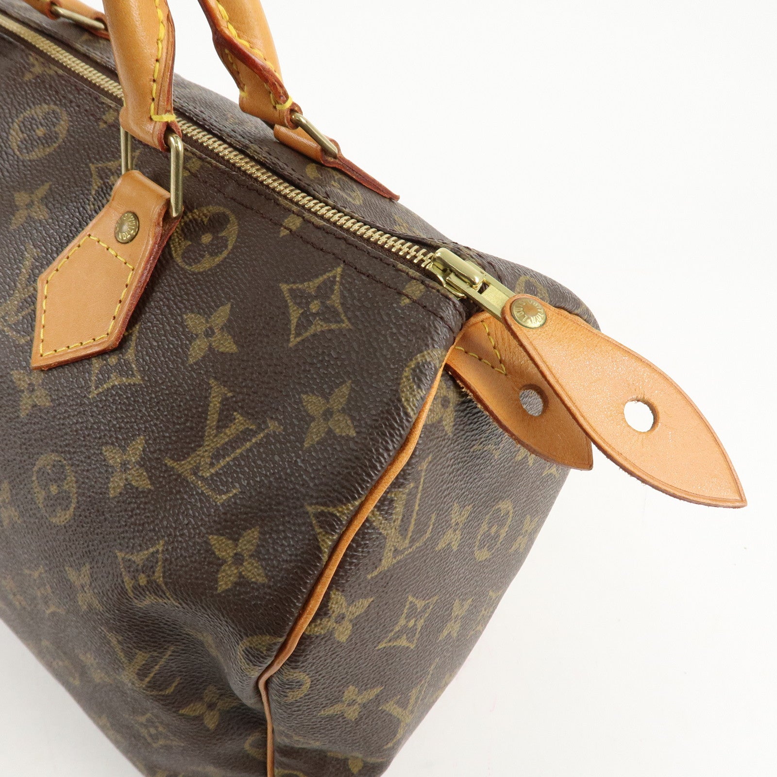 Louis Vuitton Monogram Speedy 30 Hand Bag Boston Bag M41526 Used