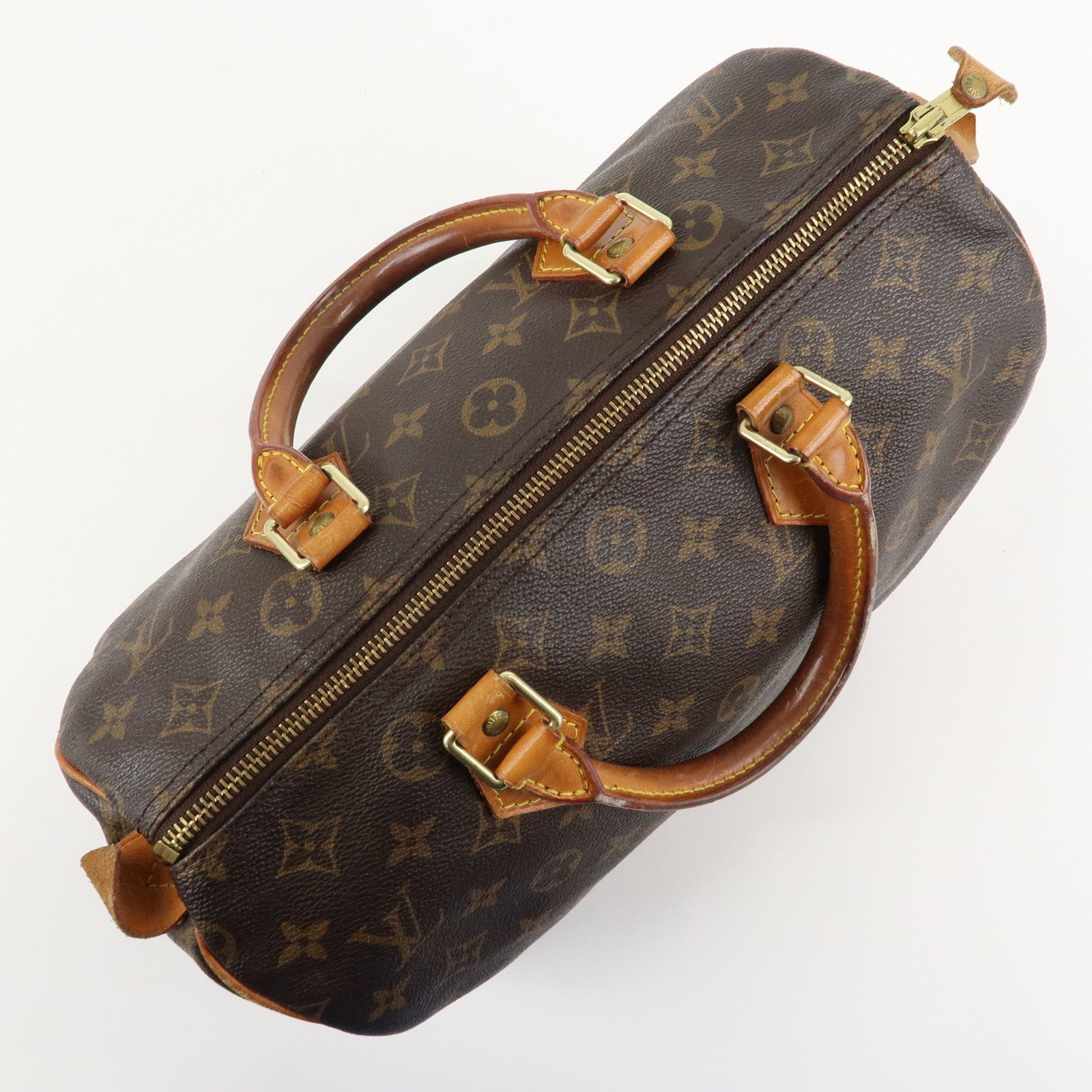 Louis Vuitton Monogram Speedy 30 Hand Bag Boston Bag M41526 Used