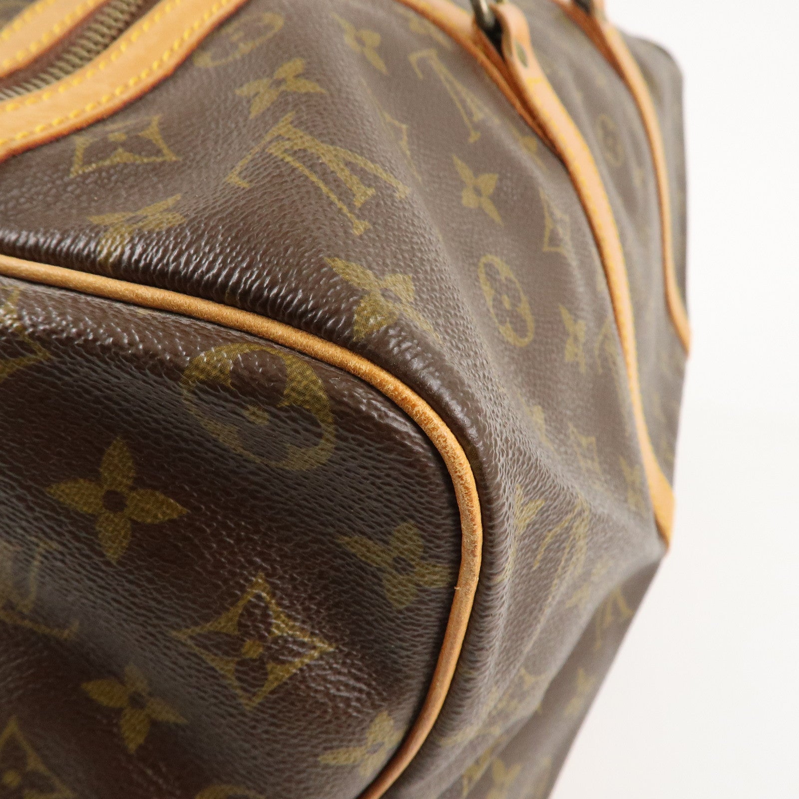 Louis Vuitton Monogram Sac Souple 45 Boston Bag Brown M41624