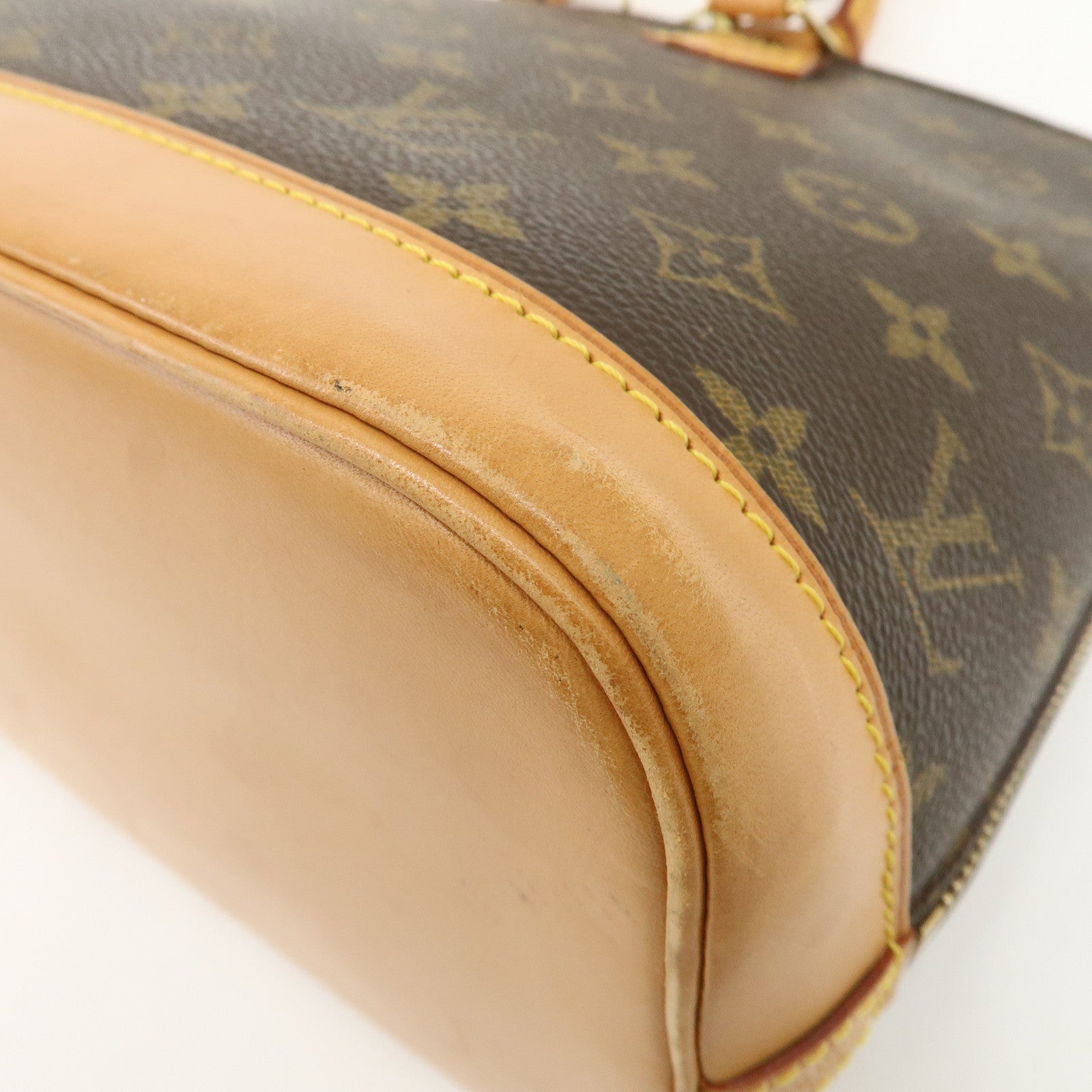 Louis Vuitton Monogram Alma Hand Bag Brown M51130