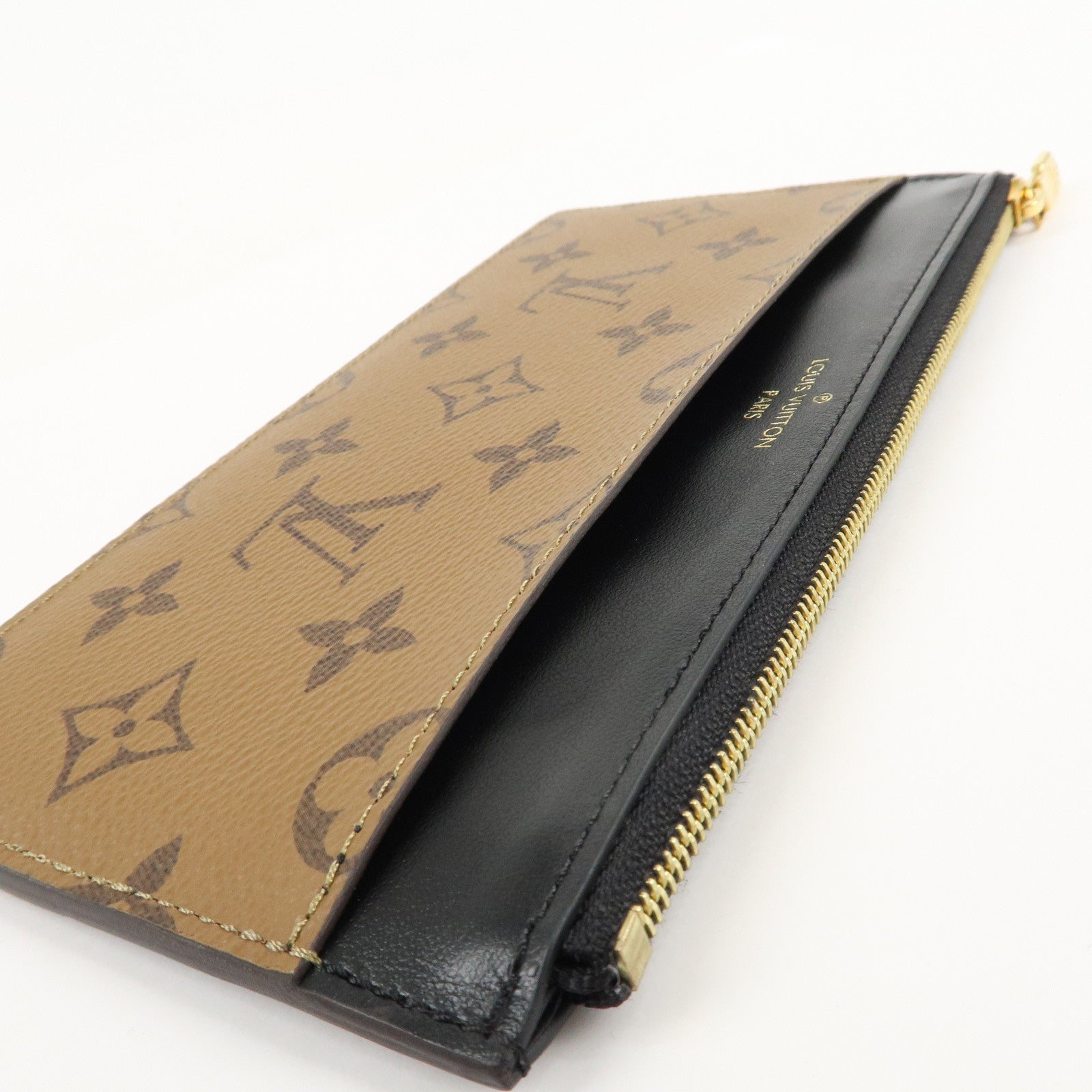 Louis Vuitton Monogram Reverse Slim Purse Card Case M80390 Used