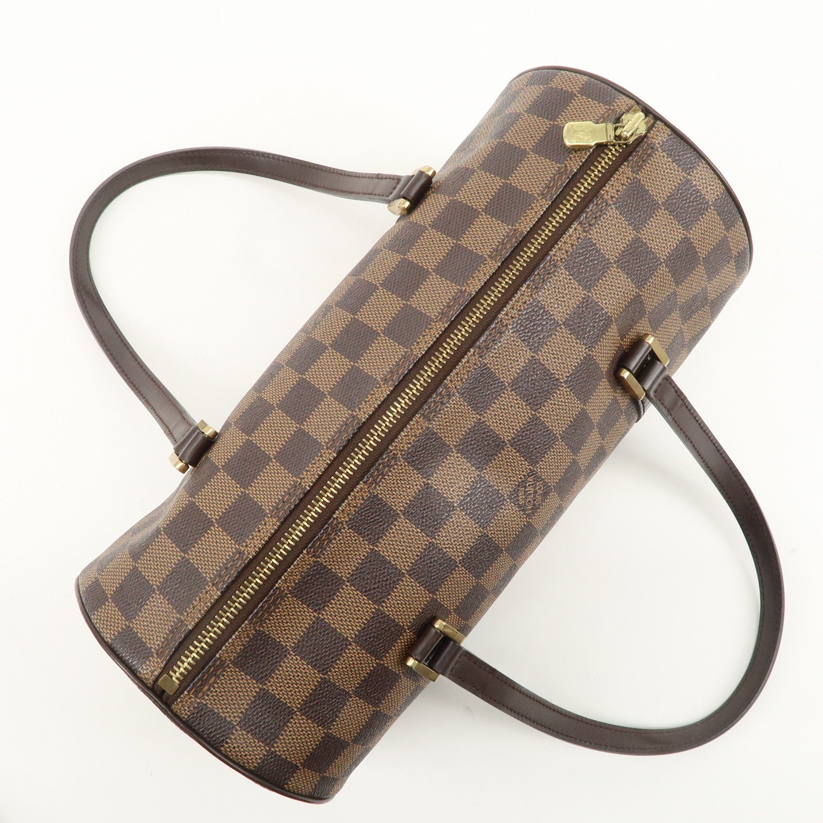 Louis Vuitton Damier Papillon 30 Hand Bag Brown Gold HDW N51303 Used