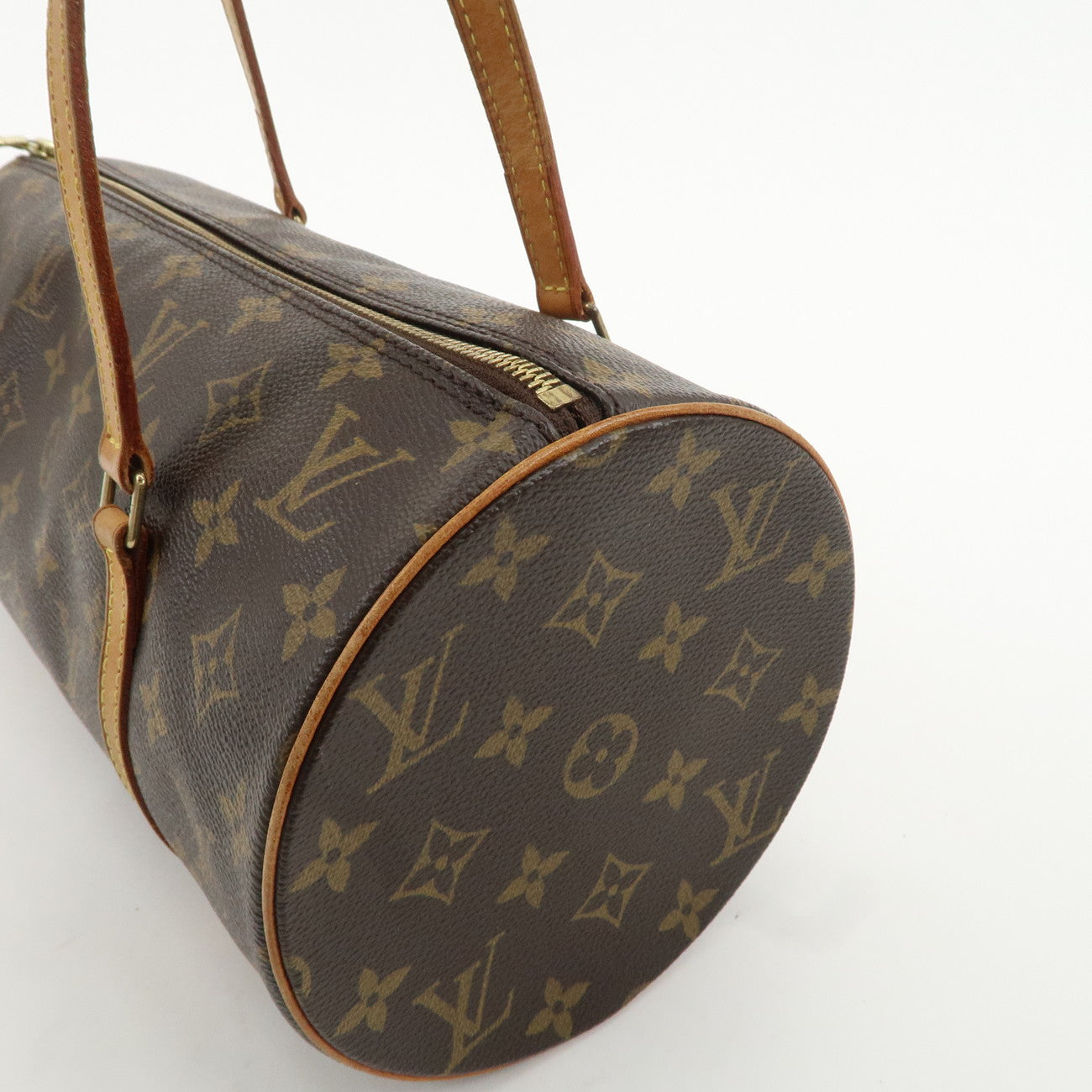 Louis Vuitton Monogram Papillon 30 Hand Bag Brown M51385 Used