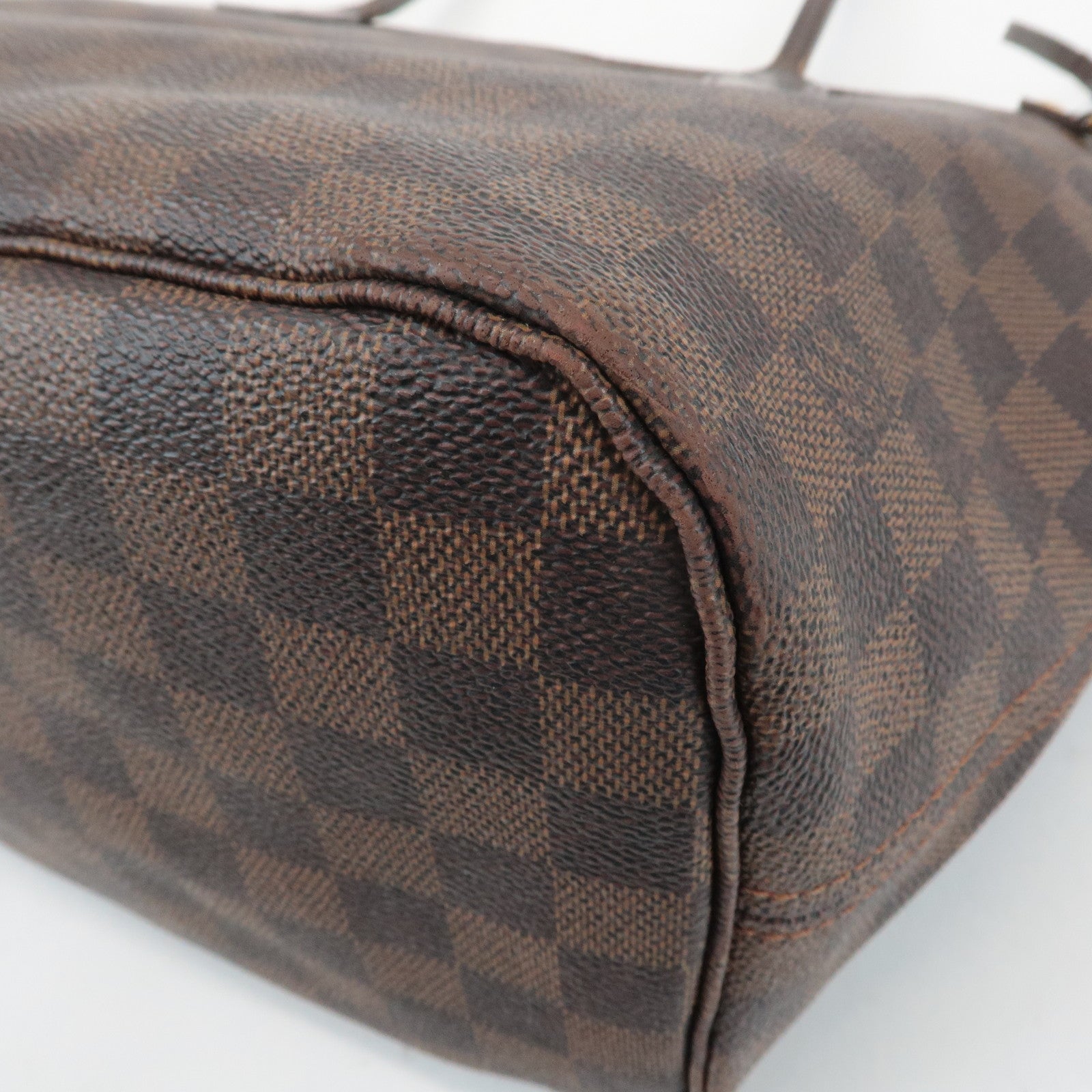 Louis Vuitton Damier Neverfull MM Tote Bag Damier Ebene N51105 Used