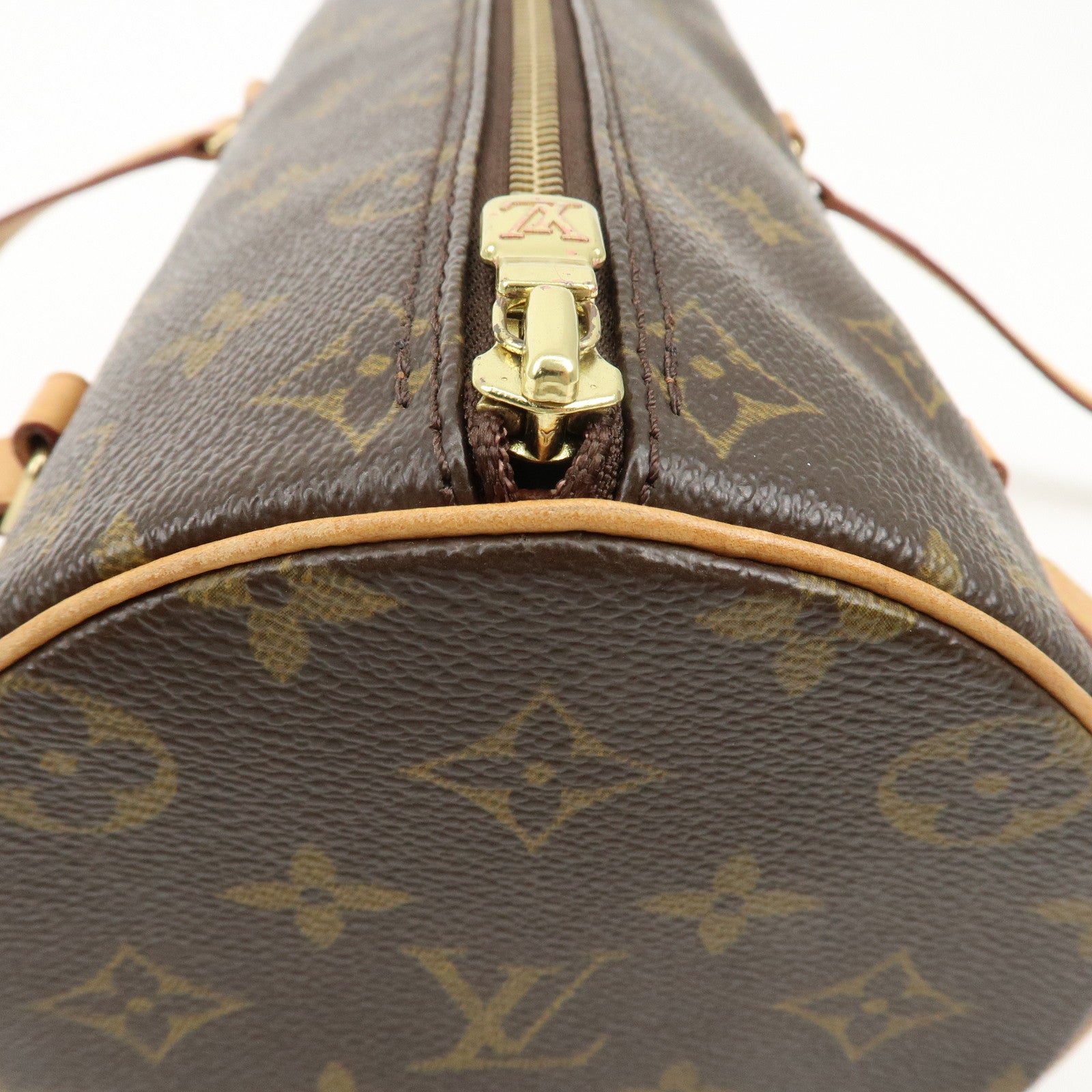 Louis Vuitton Monogram Papillon 26 Hand Bag Brown New Style M51386 Used