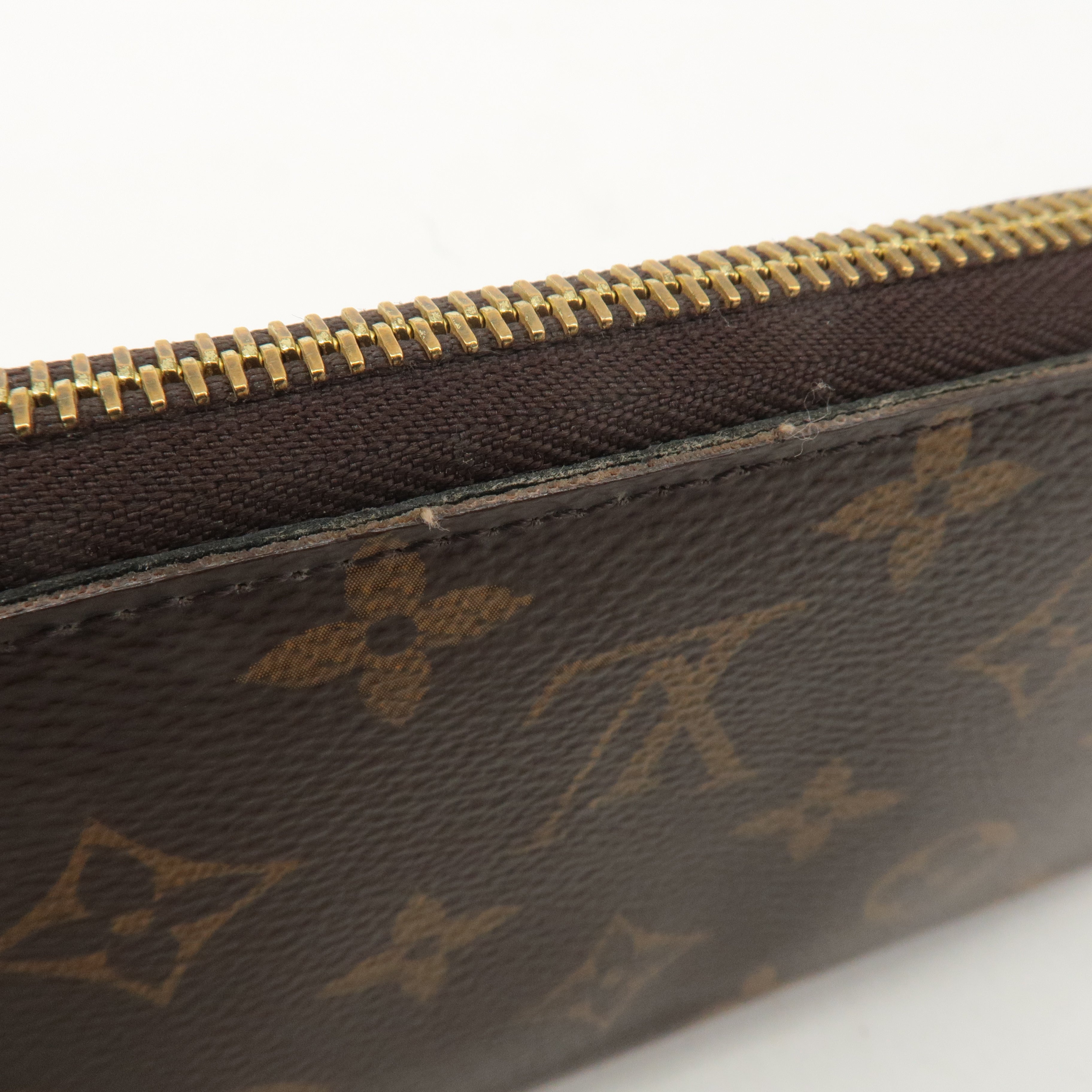 Louis Vuitton Monogram Zippy Wallet Long Wallet Coquelicot M41896