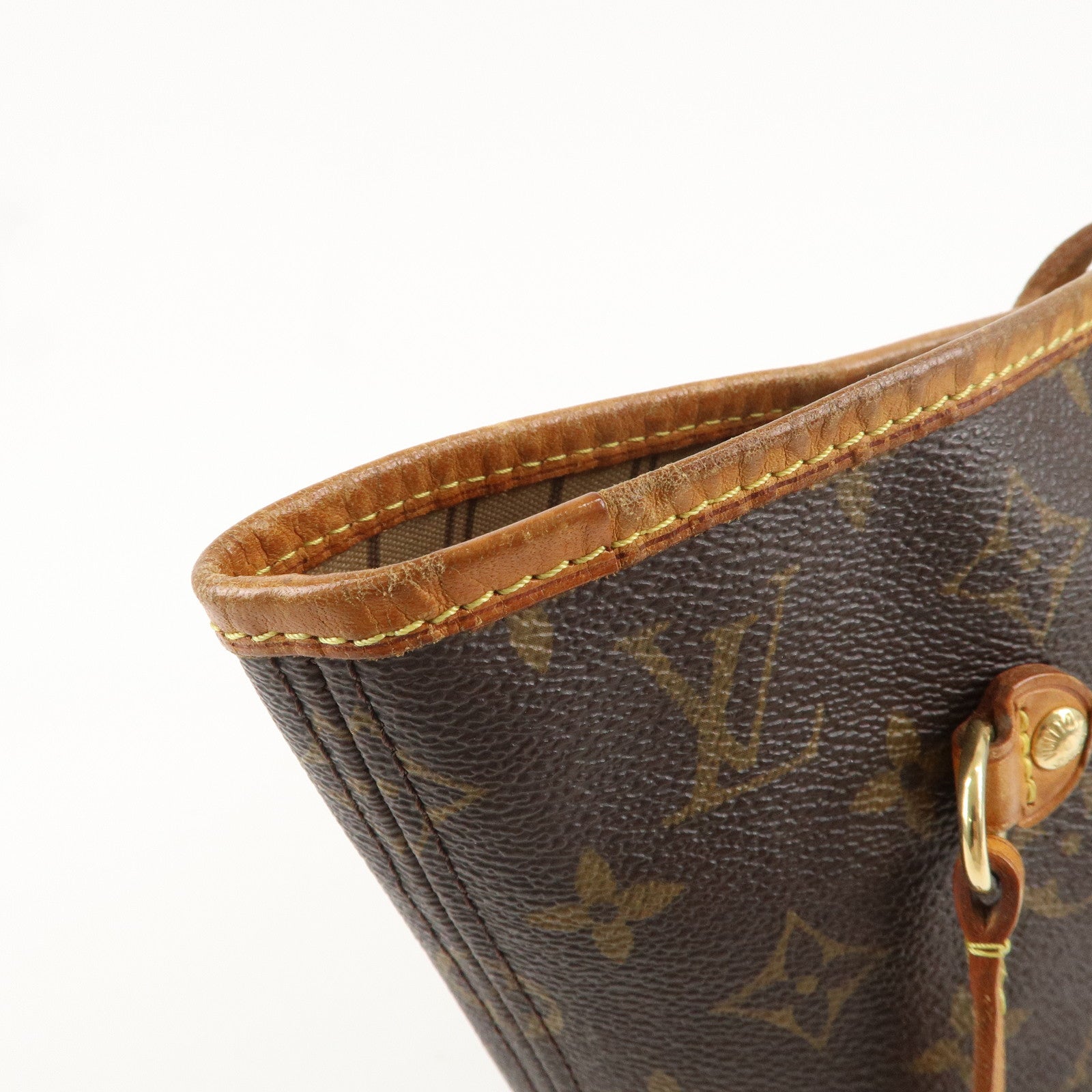 Louis Vuitton Monogram Neverfull MM Tote Bag Brown M40156