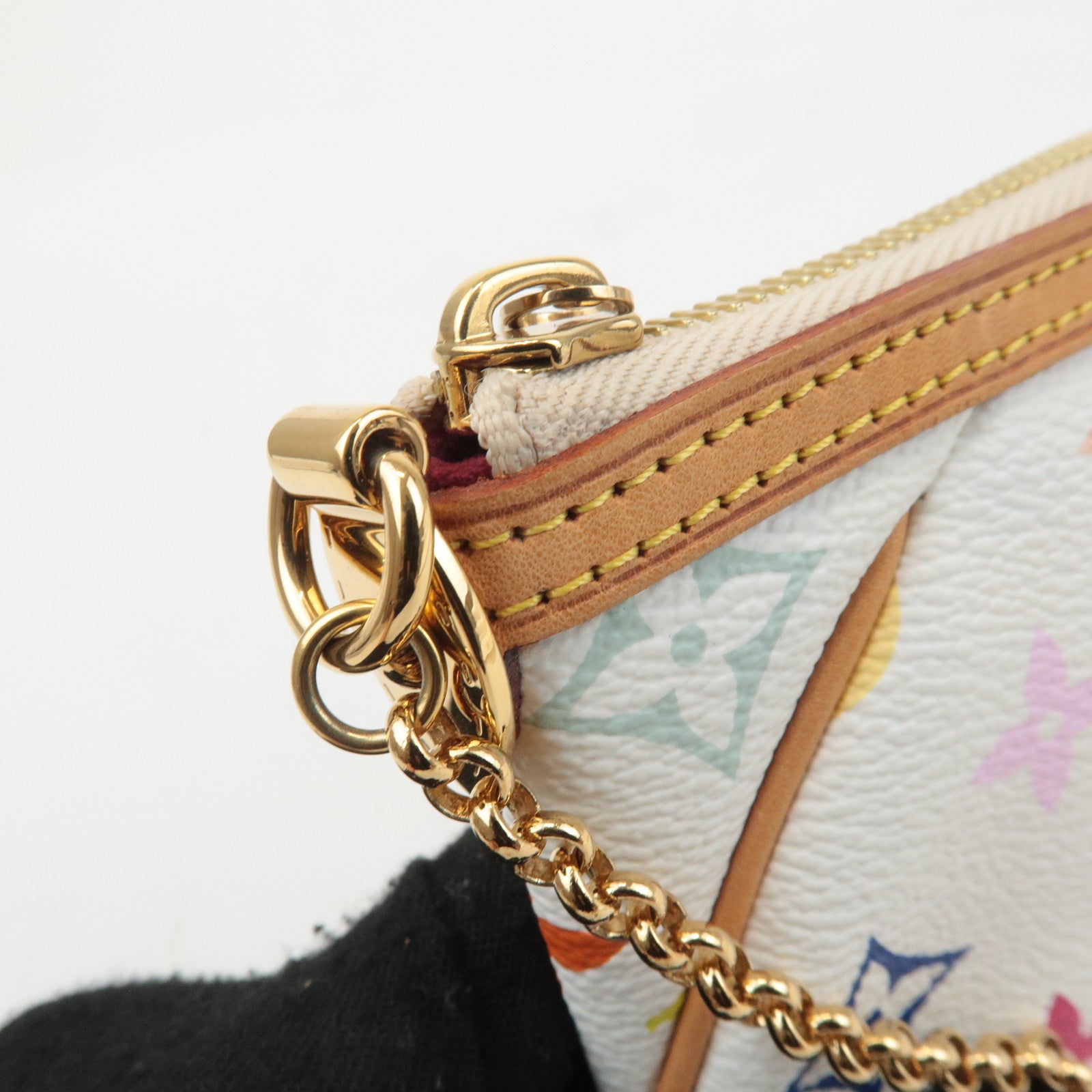 Louis Vuitton Monogram Multicolor Pochette Milla MM Blanc M60096