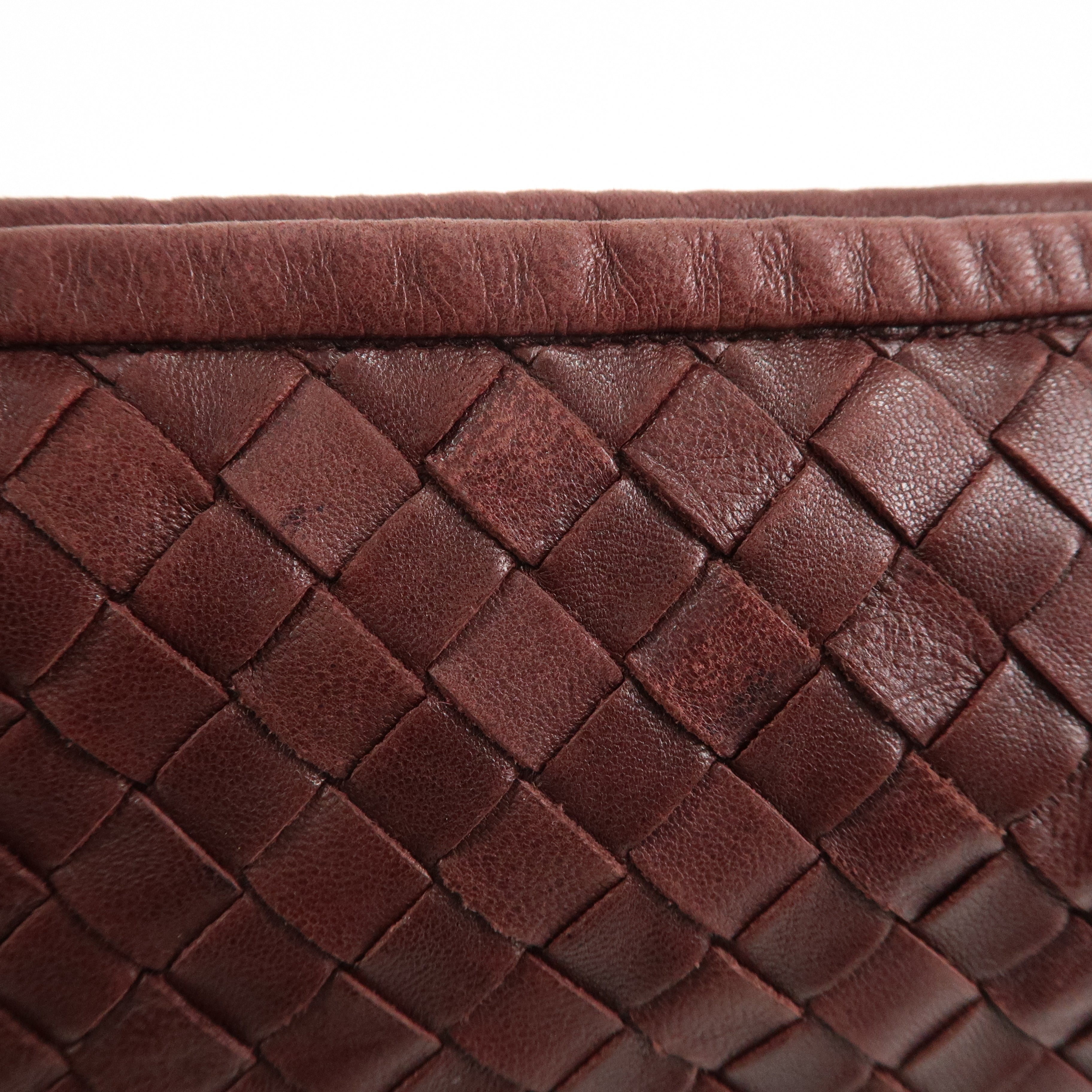 BOTTEGA VENETA Intrecciato Hobo Leather Shoulder Bordeaux 115653