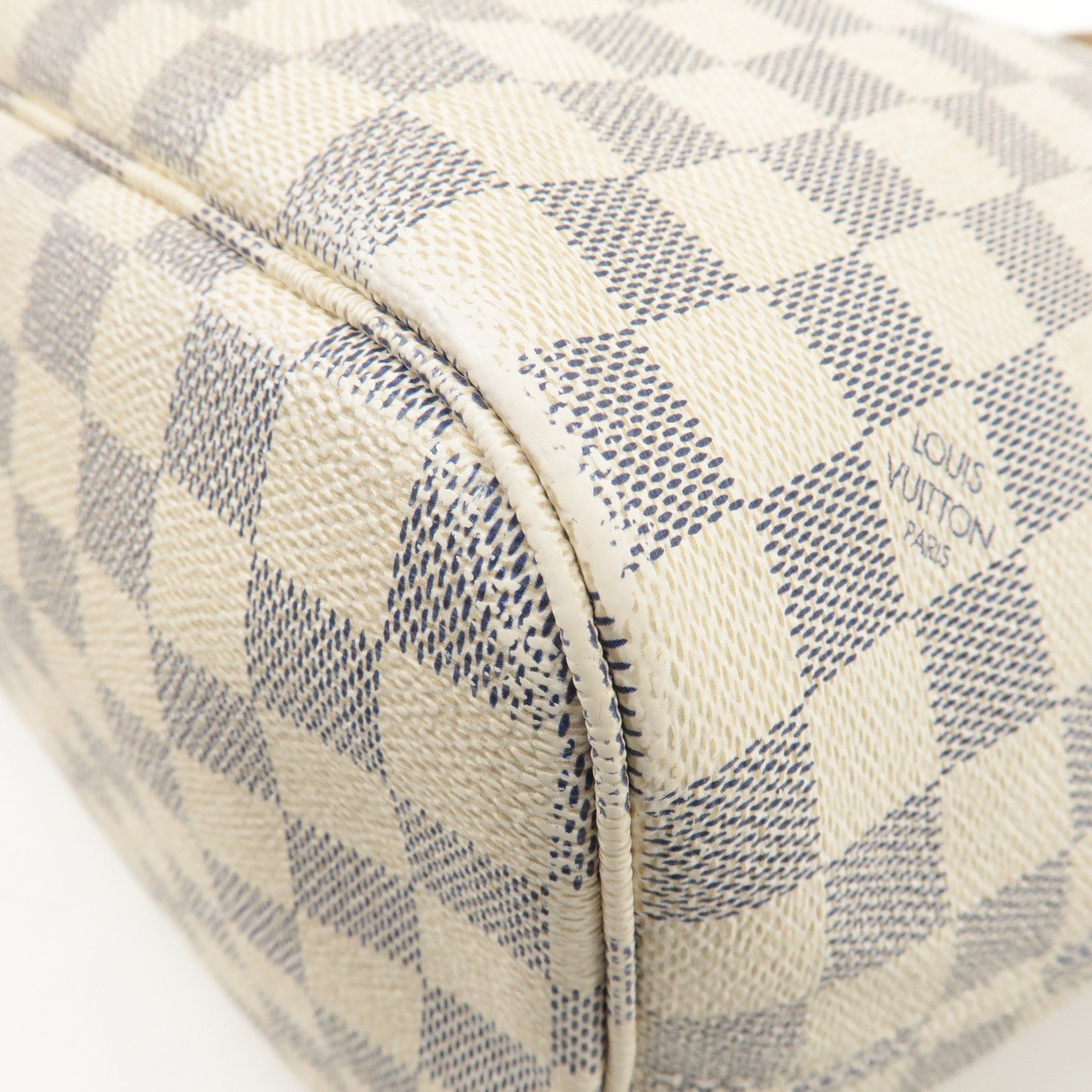 Louis Vuitton Damier Azur Neverfull MM Canvas Tote Bag N51107