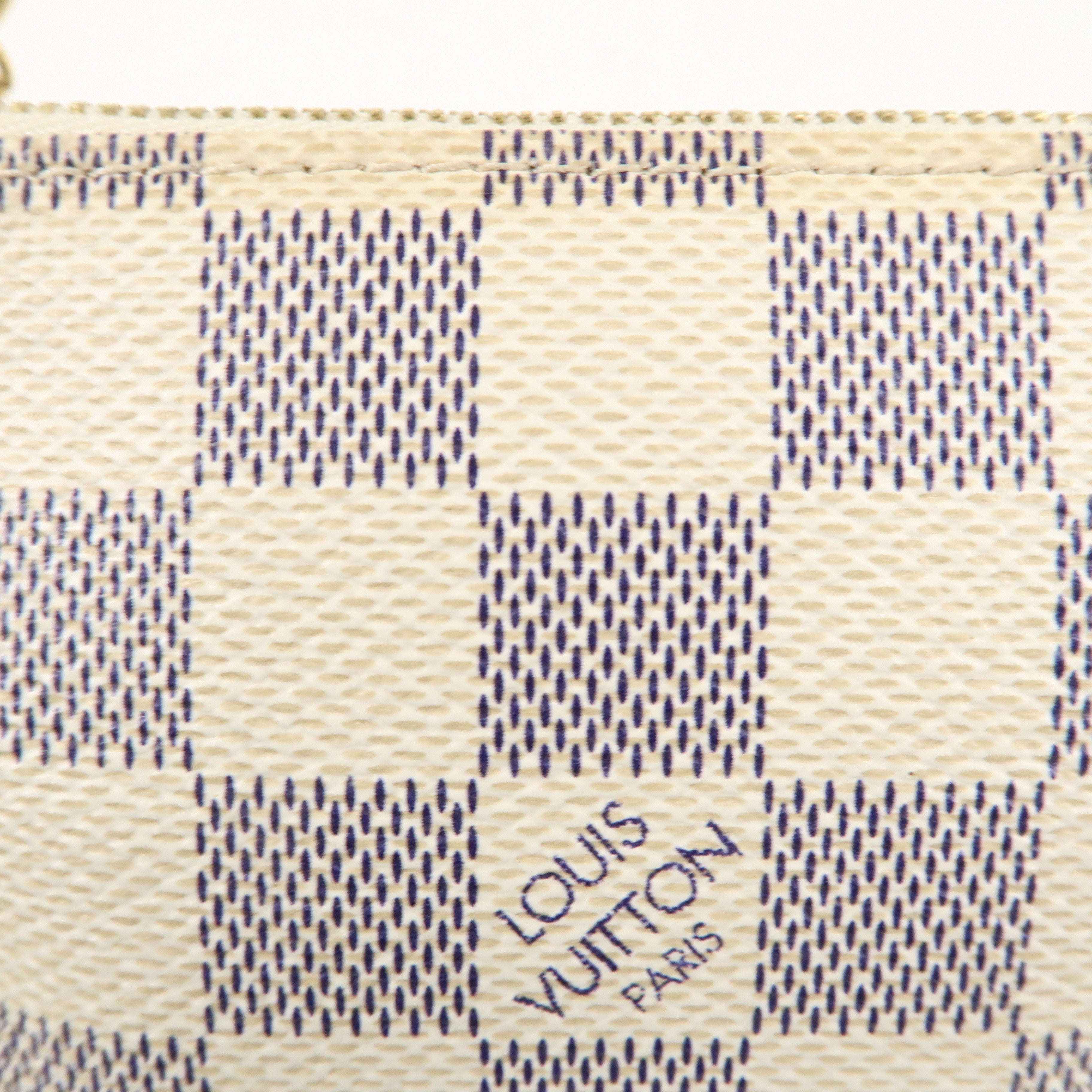 Louis Vuitton Damier Azur Mini Pochette Accessoires Pouch N58010