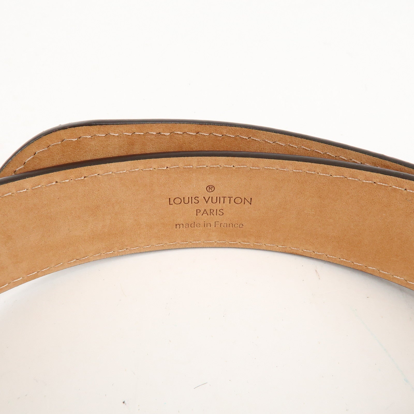 Louis Vuitton Monogram Saint Tulle Oval Belt 80/32 M9842 Used