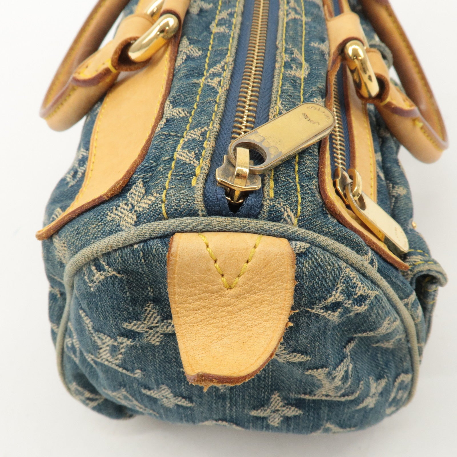 Louis Vuitton Monogram Denim Neo Speedy Boston Bag Blue M95019