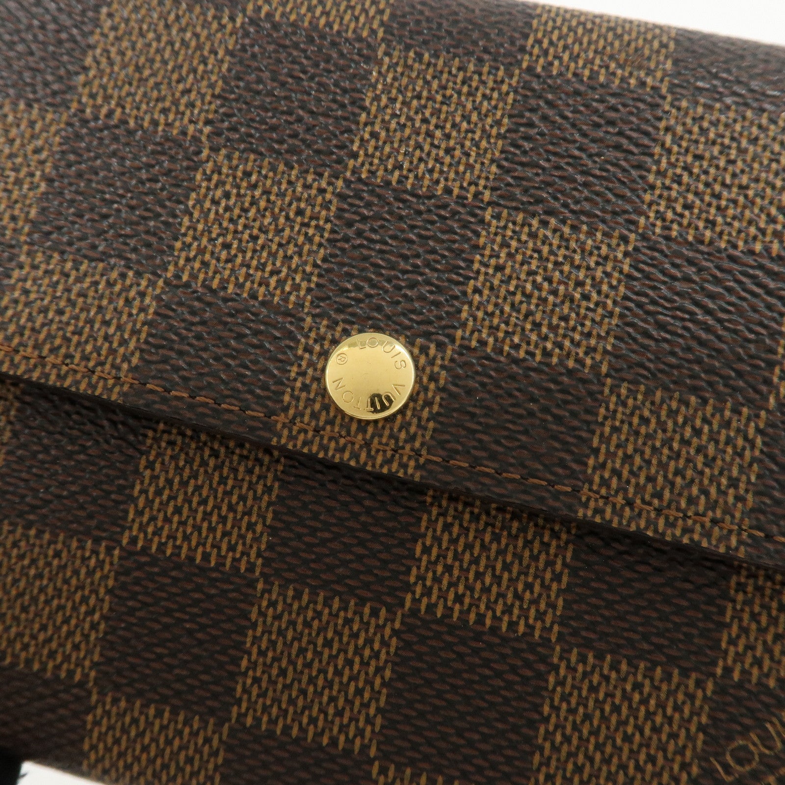 Louis Vuitton Damier Portefeuille Sarah Long Wallet N61734 Used