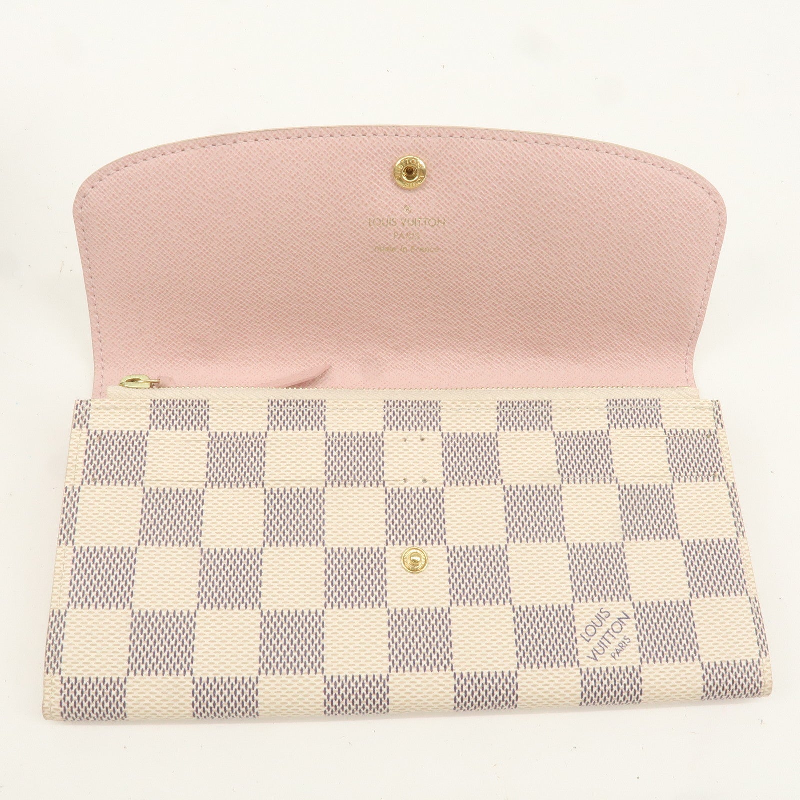 Louis Vuitton Damier Azur Portefeuille Emily Long Wallet N41625