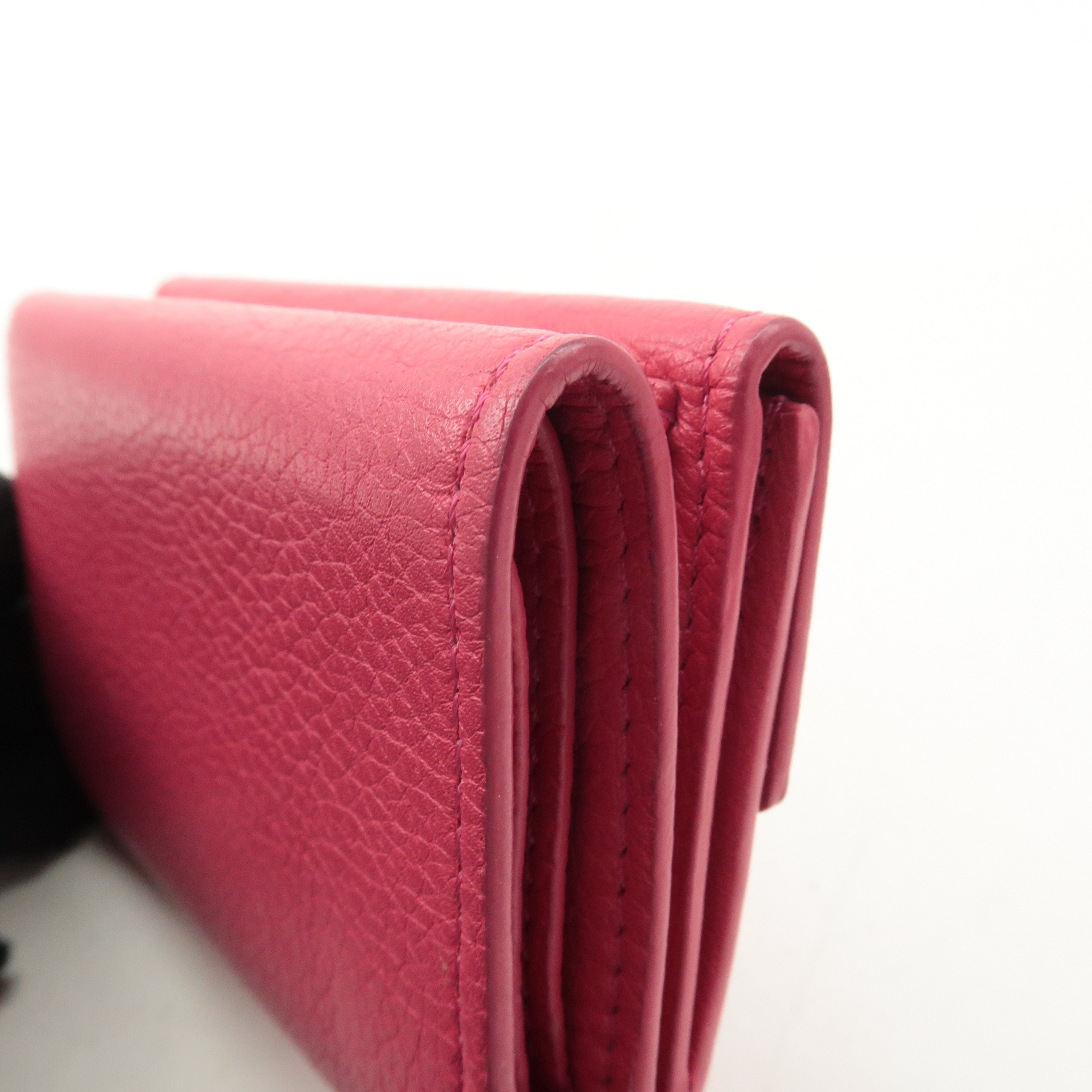 Louis Vuitton Portefeuille Lock Mini Leather Wallet Pink M67860