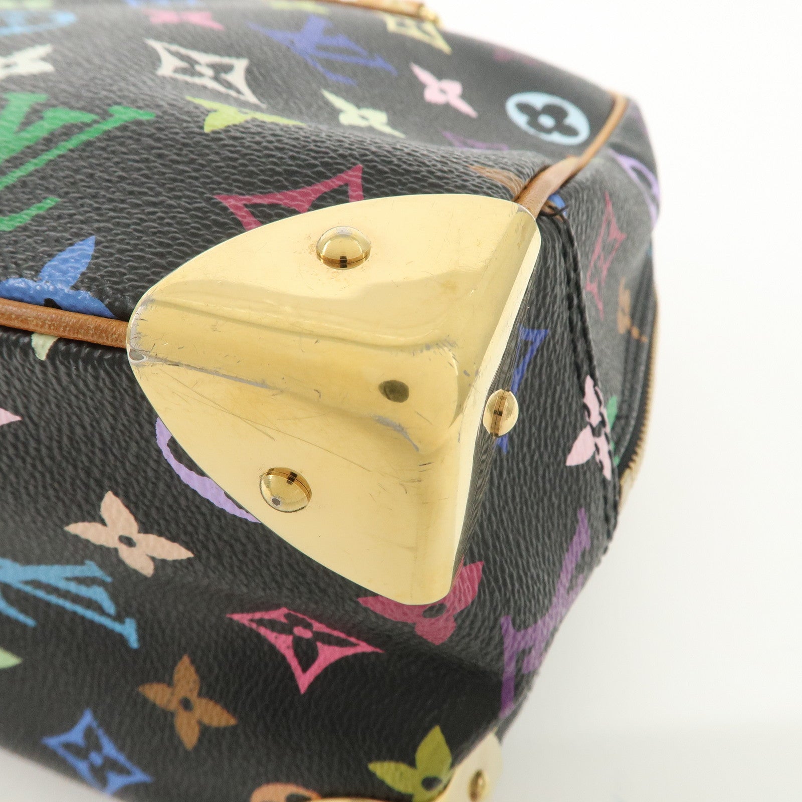 Louis Vuitton Monogram Multi Color Trouville Hand Bag M92662 Used