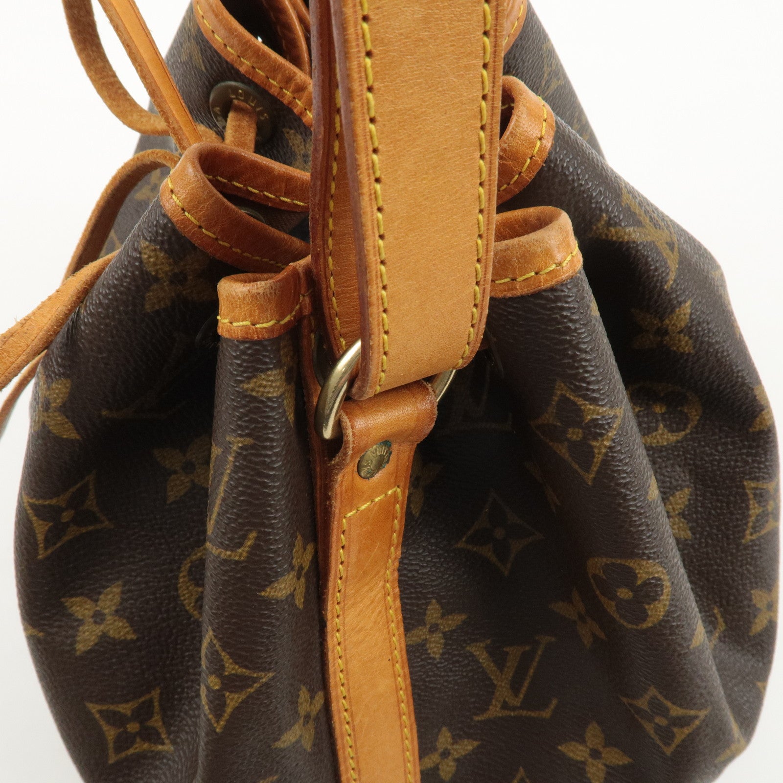 Louis Vuitton Monogram Petit Noe Shoulder Bag Brown M42226