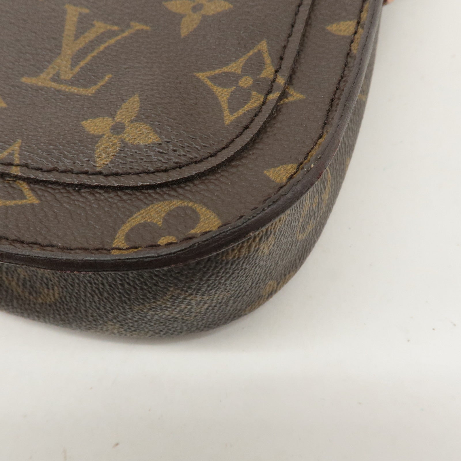 Louis Vuitton Monogram Saint Cloud MM Shoulder Bag Brown M51243