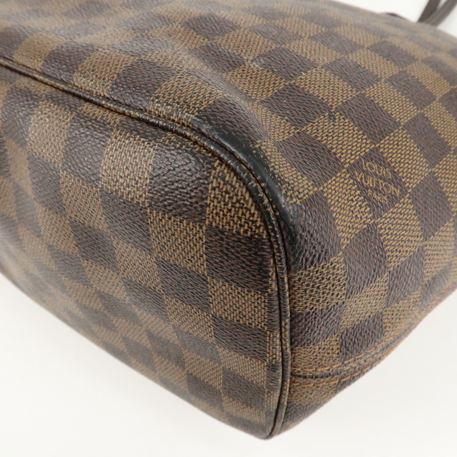 Louis Vuitton Damier Neverfull MM Tote Bag Damier Ebene N51105 Used