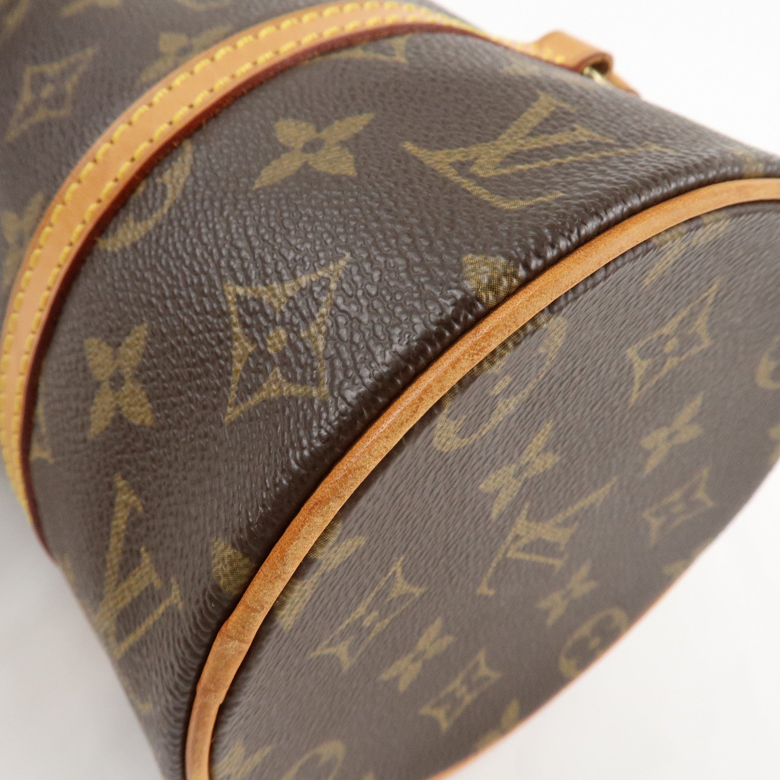 Louis Vuitton Monogram Papillon 26 Hand Bag New Style Brown M51386 Used