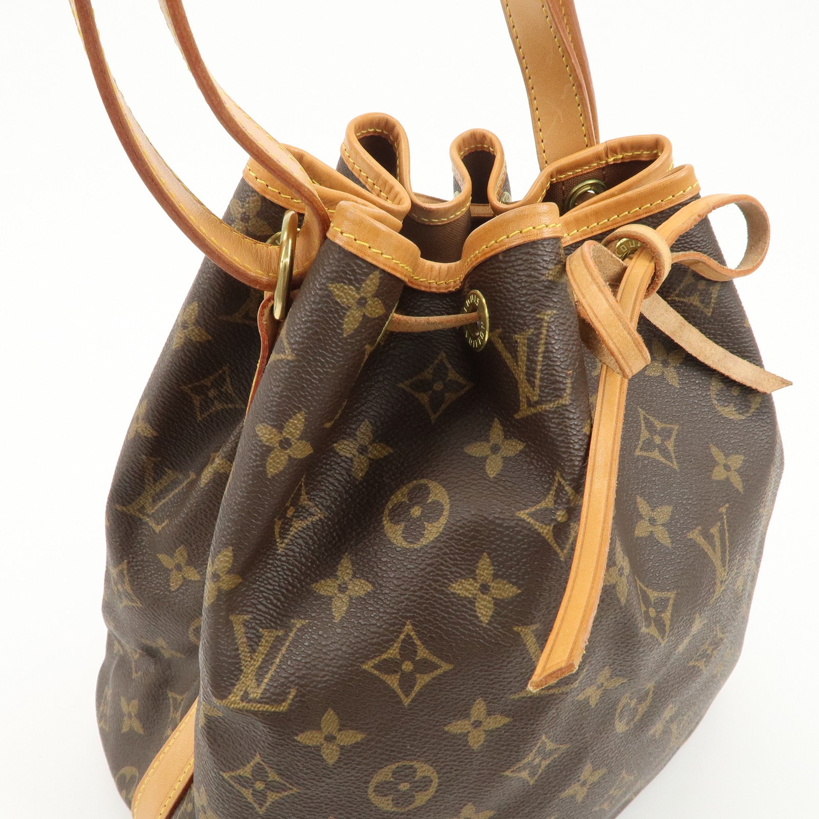 Louis Vuitton Monogram Petit Noe Shoulder Bag Brown M42226 Used