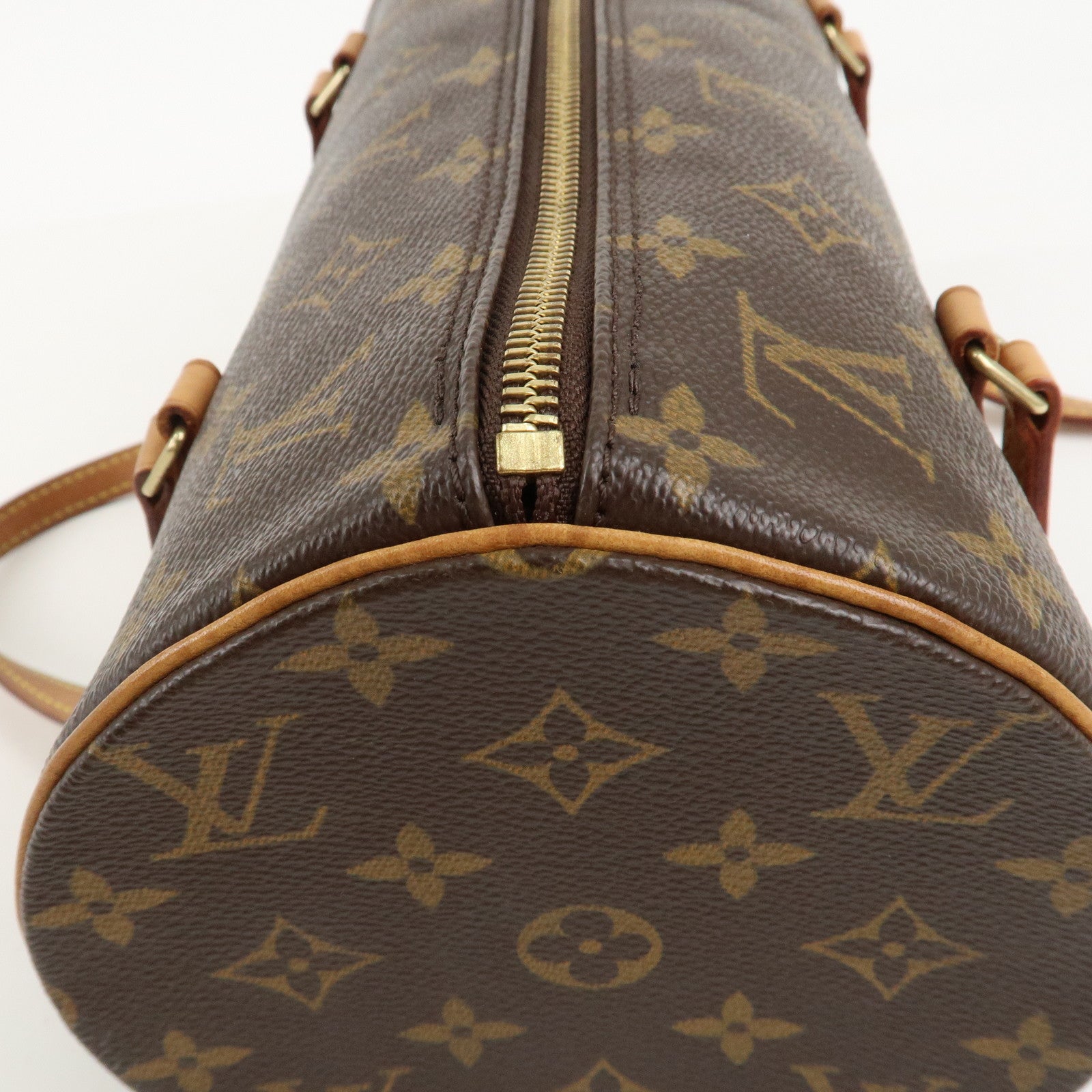 Louis Vuitton Monogram Papillon 30 Hand Bag Brown M51385 Used