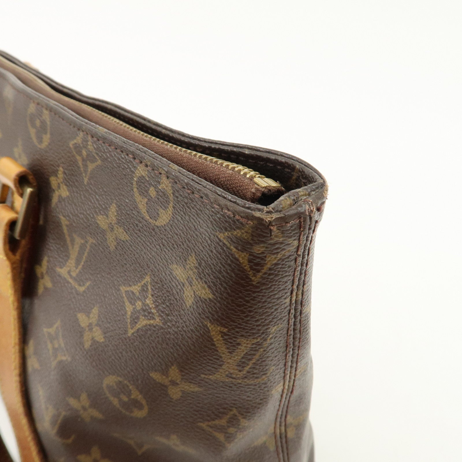 Louis Vuitton Monogram Cabas Mezzo Tote Bag Brown M51151