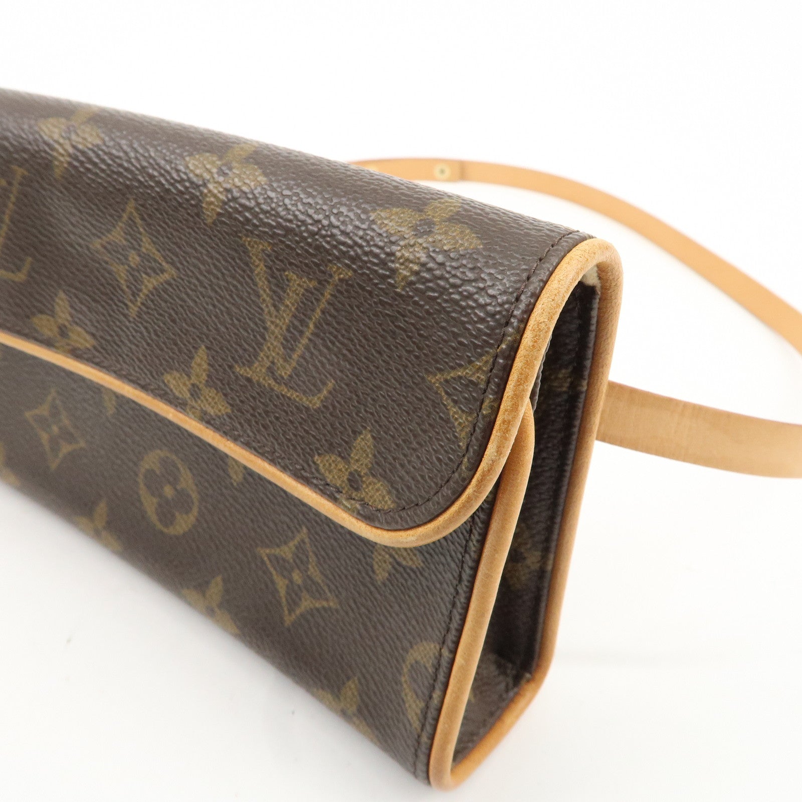 Louis Vuitton Monogram Pochette Florentine Waist Bag Belt S M51855 Used