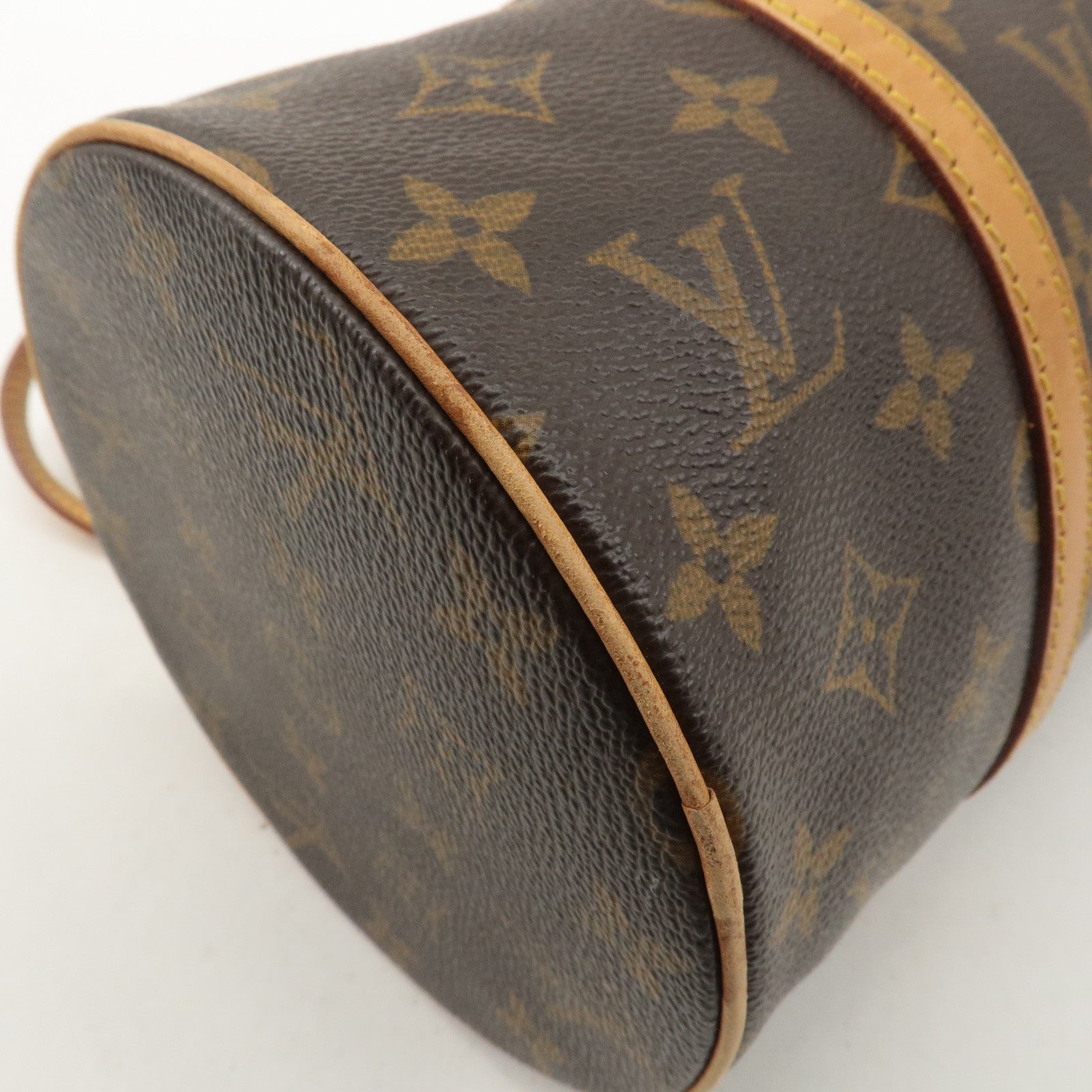 Louis Vuitton Monogram Papillon 30 Hand Bag Brown M51385