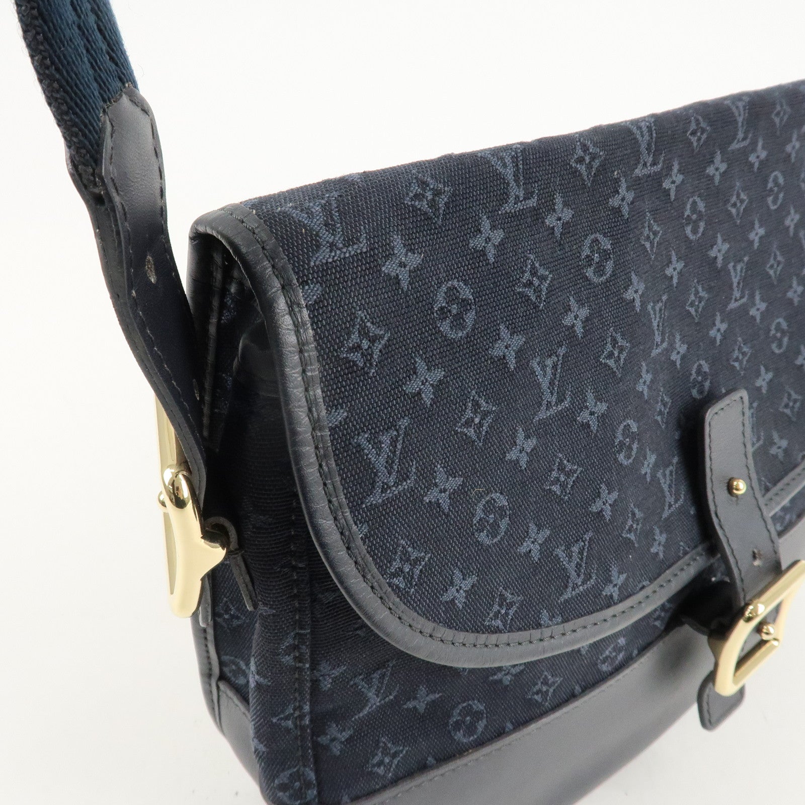 Louis Vuitton Monogram Mini Belanger Shoulder Bag TST Blue M92672 Used