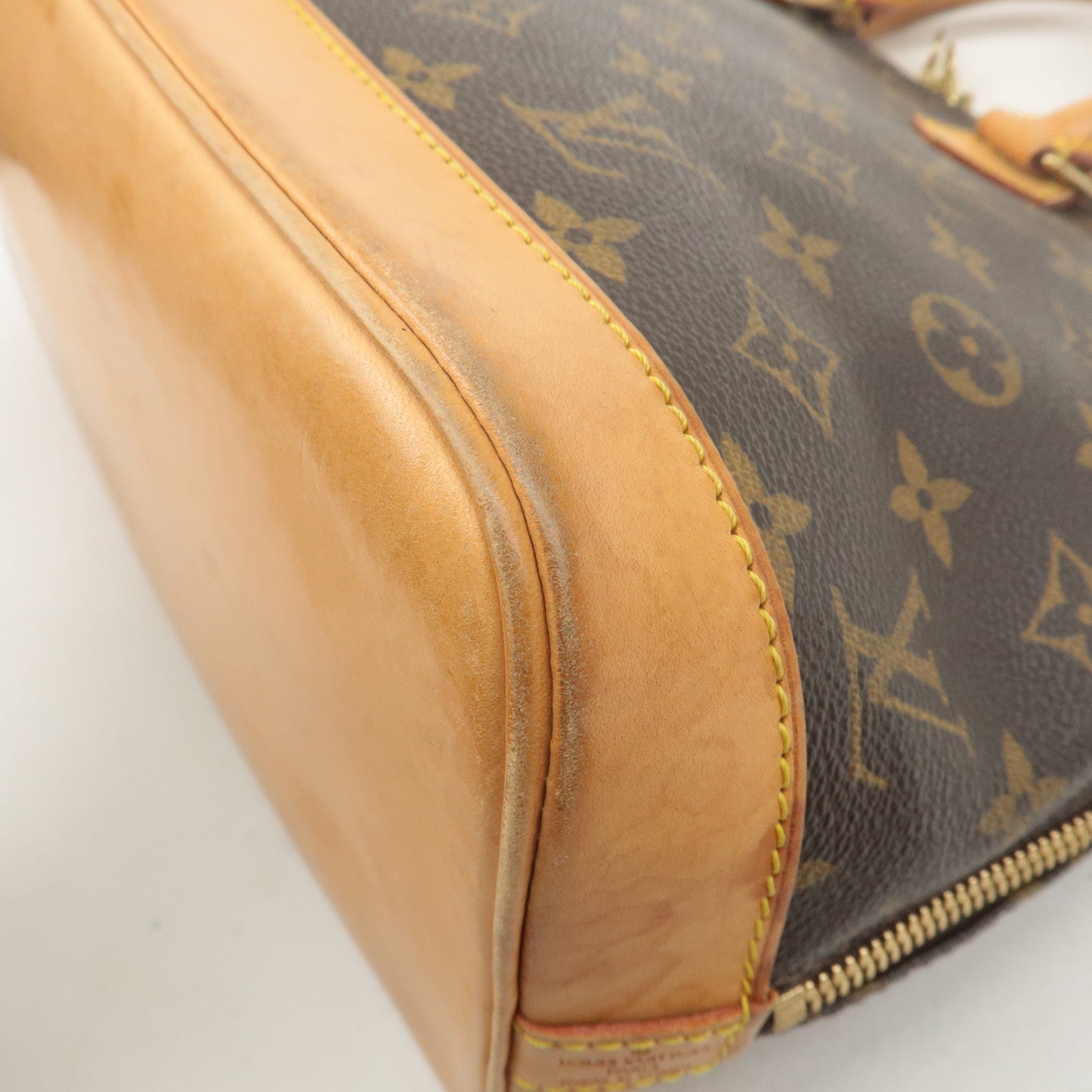 Louis Vuitton Monogram Alma Hand Bag Brown M51130